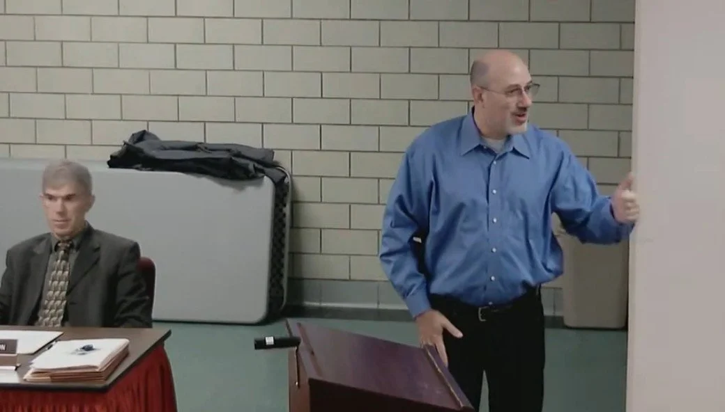 Adam Nelson, CEO of Vantage and Deeter HPE, addresses the Crawford County Commissioners