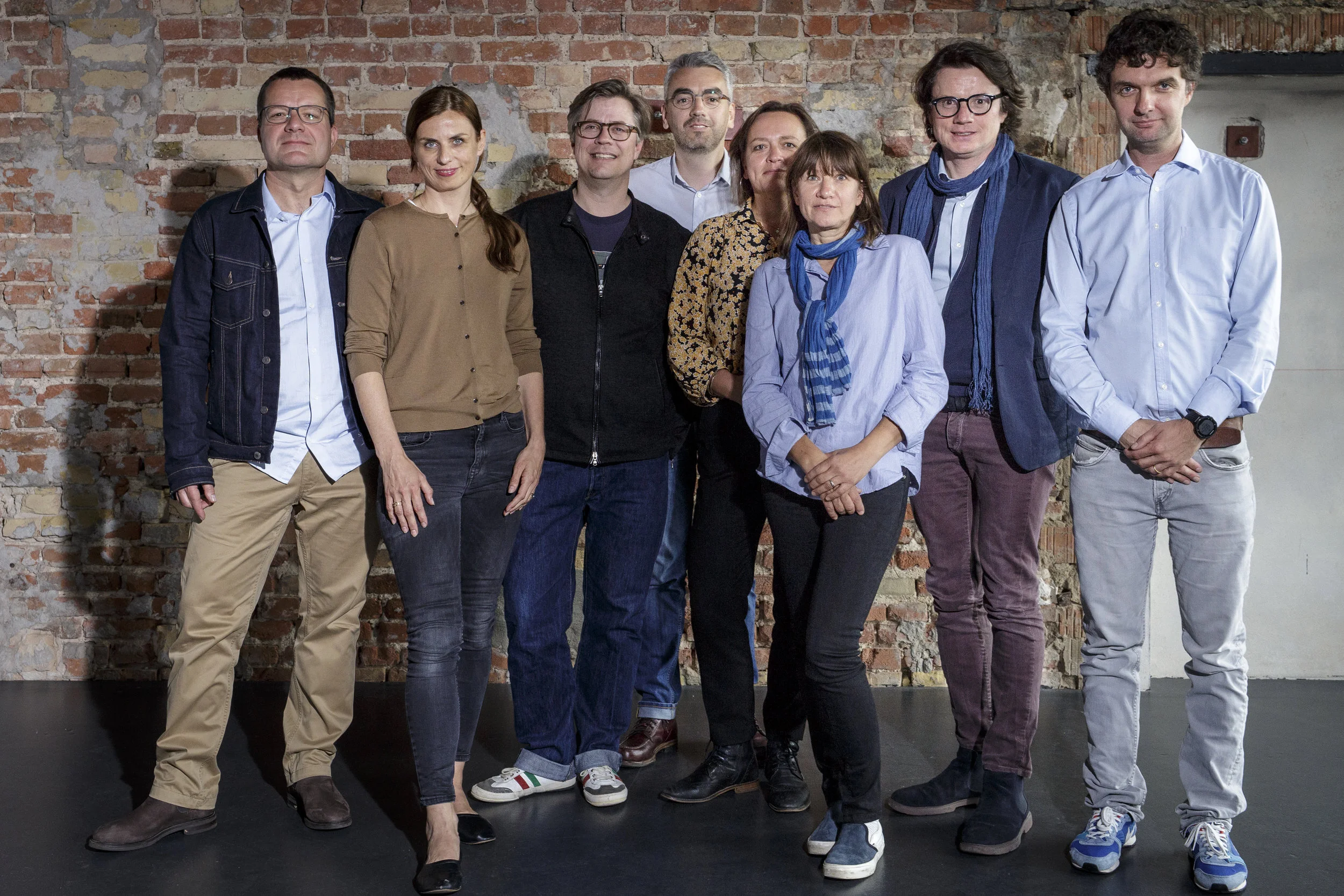 v.l.n.r: Christian Balz, Janine Jackowski, Marco Mehlitz, Erwin M. Schmidt (GF), Christiane Sommer, Sigrid Hoerner, Philipp Kreuzer, Gian-Piero Ringel