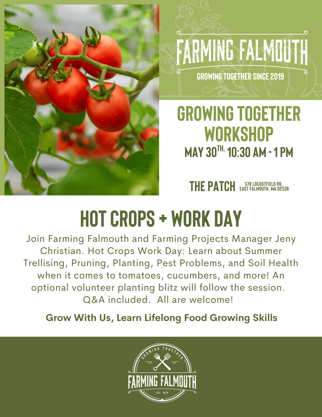 May 30th • Growing Together Workshop