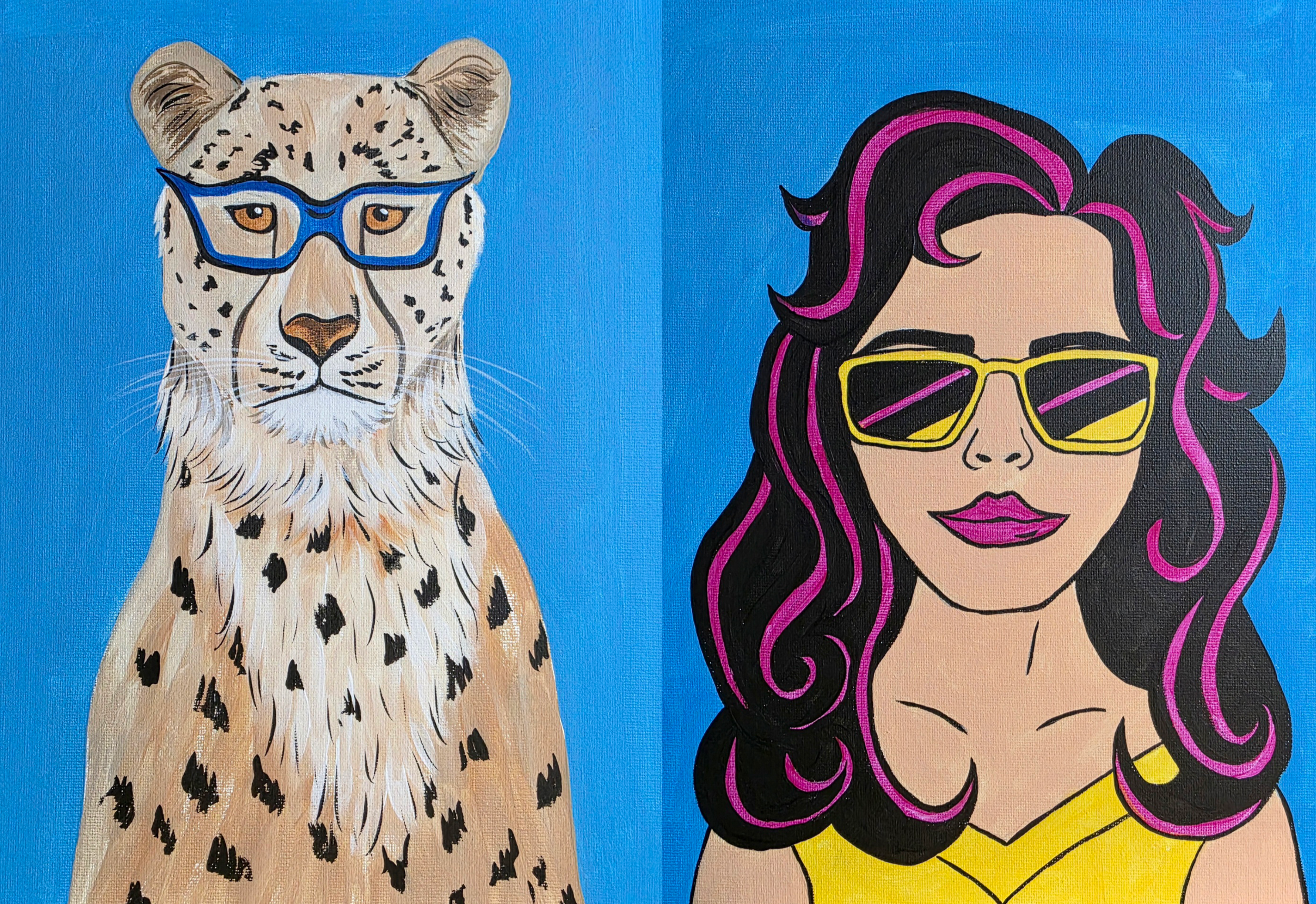 Pop Art Style Painting Class 