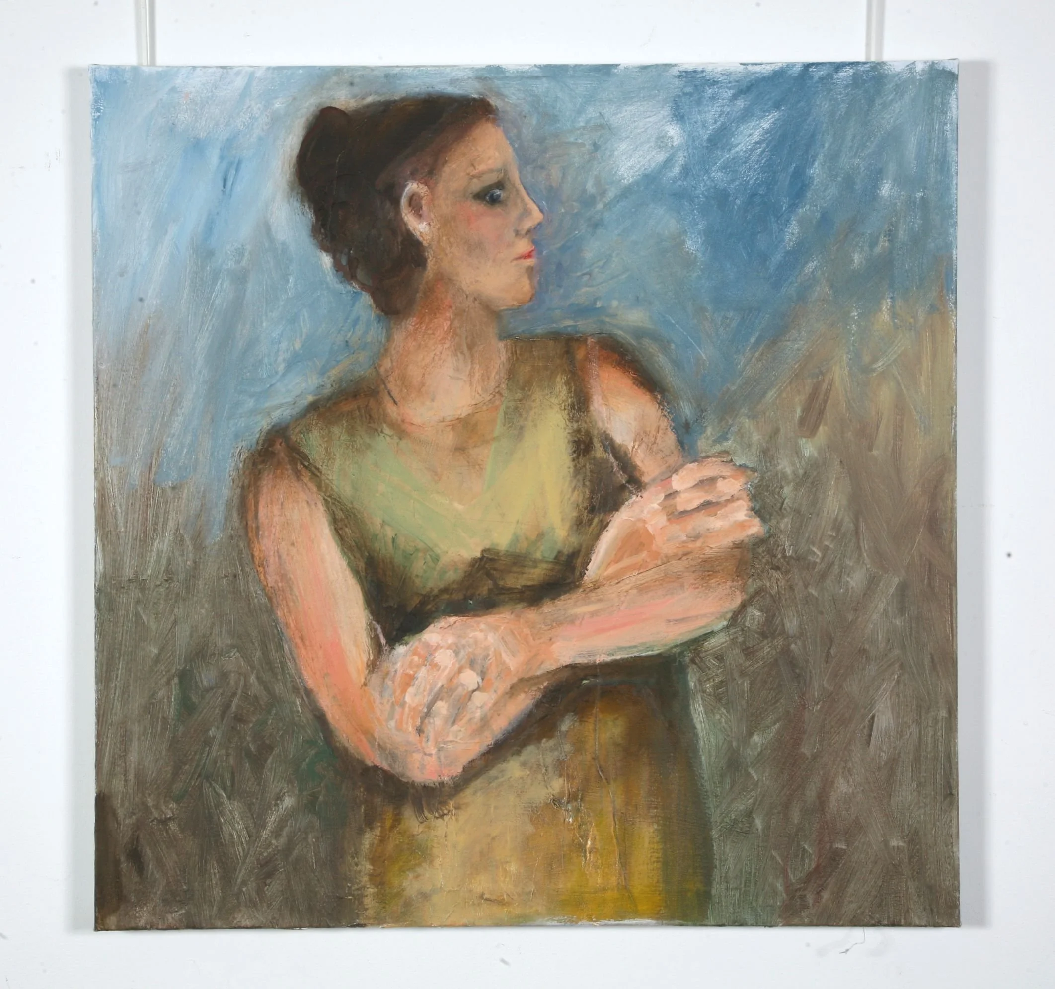 Woman in a Green Dress