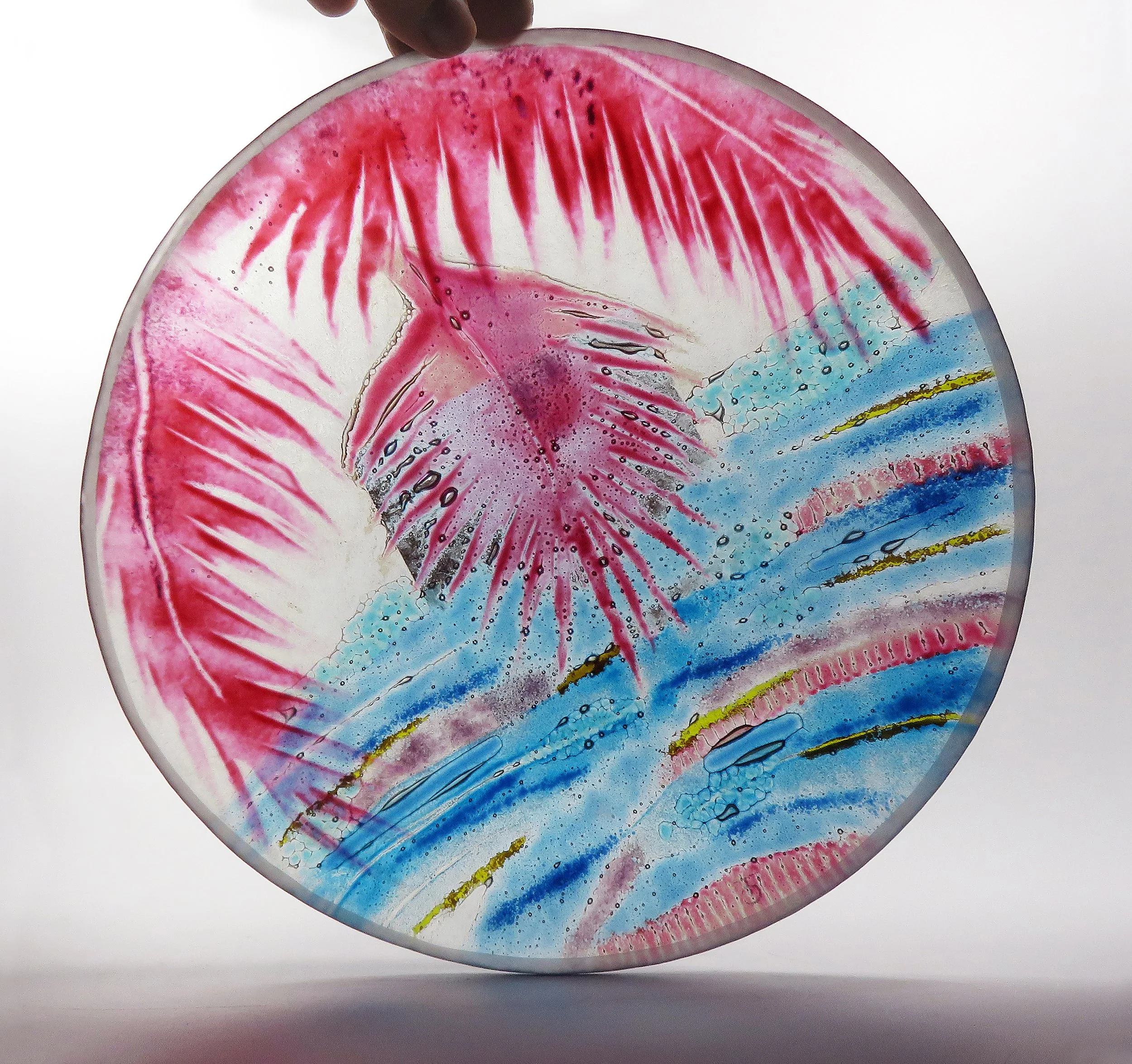 Pink Palm Bowl