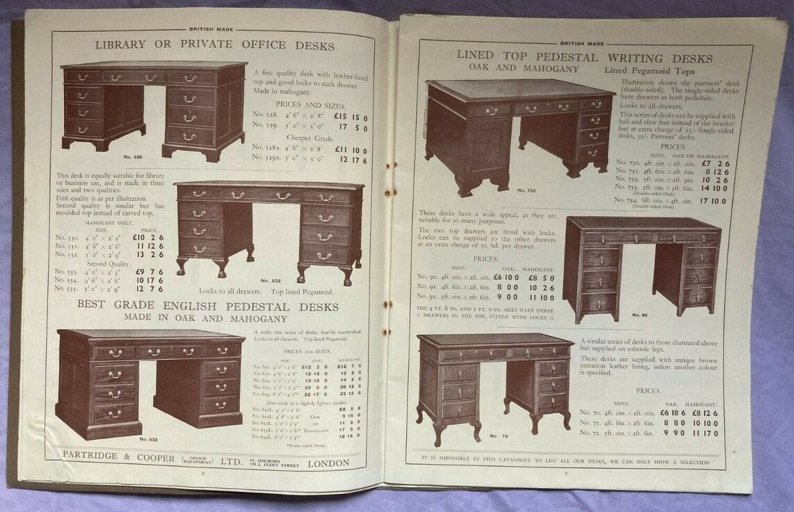 1937 Referee office equipment catalogue double page spread 2.jpg