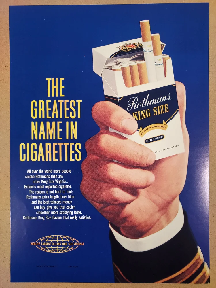 Rothman's Cigarette advertising — The Richard Roberts Archive