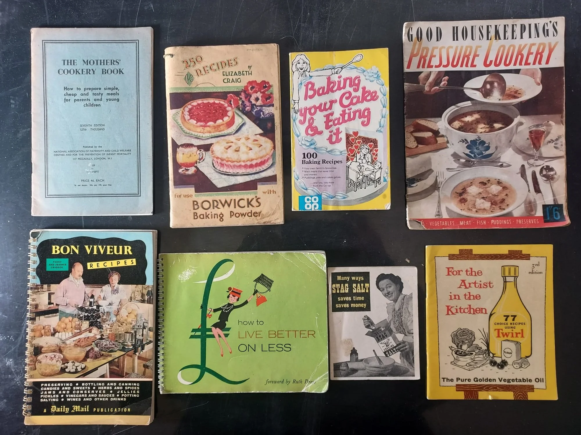 Recipe books, 1939 to 1973