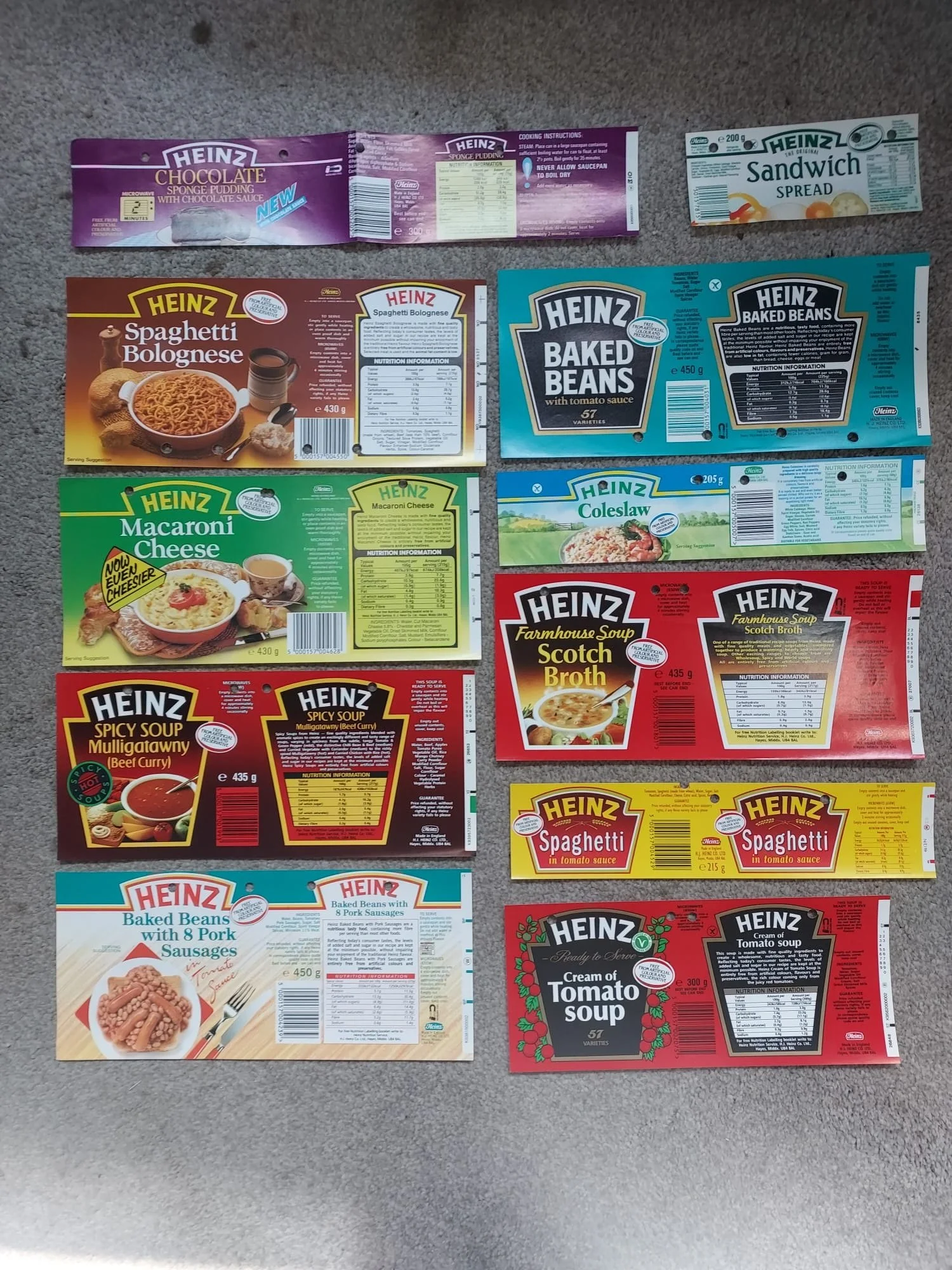 Heinz food labelling in the 1990s