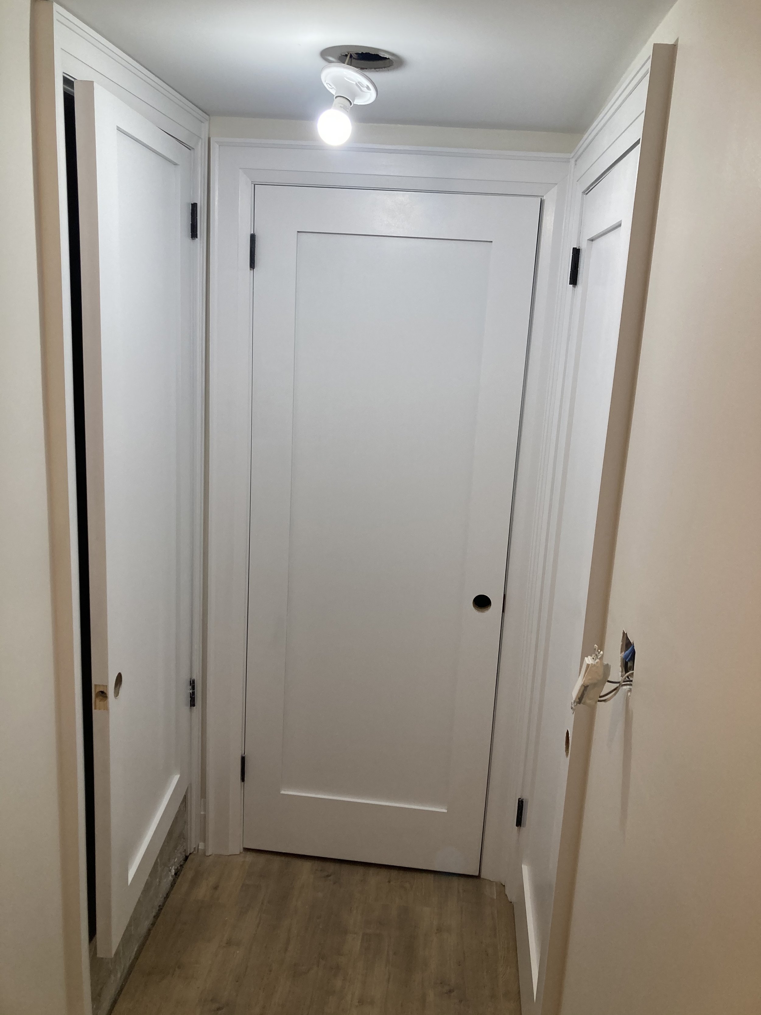 Door installation.