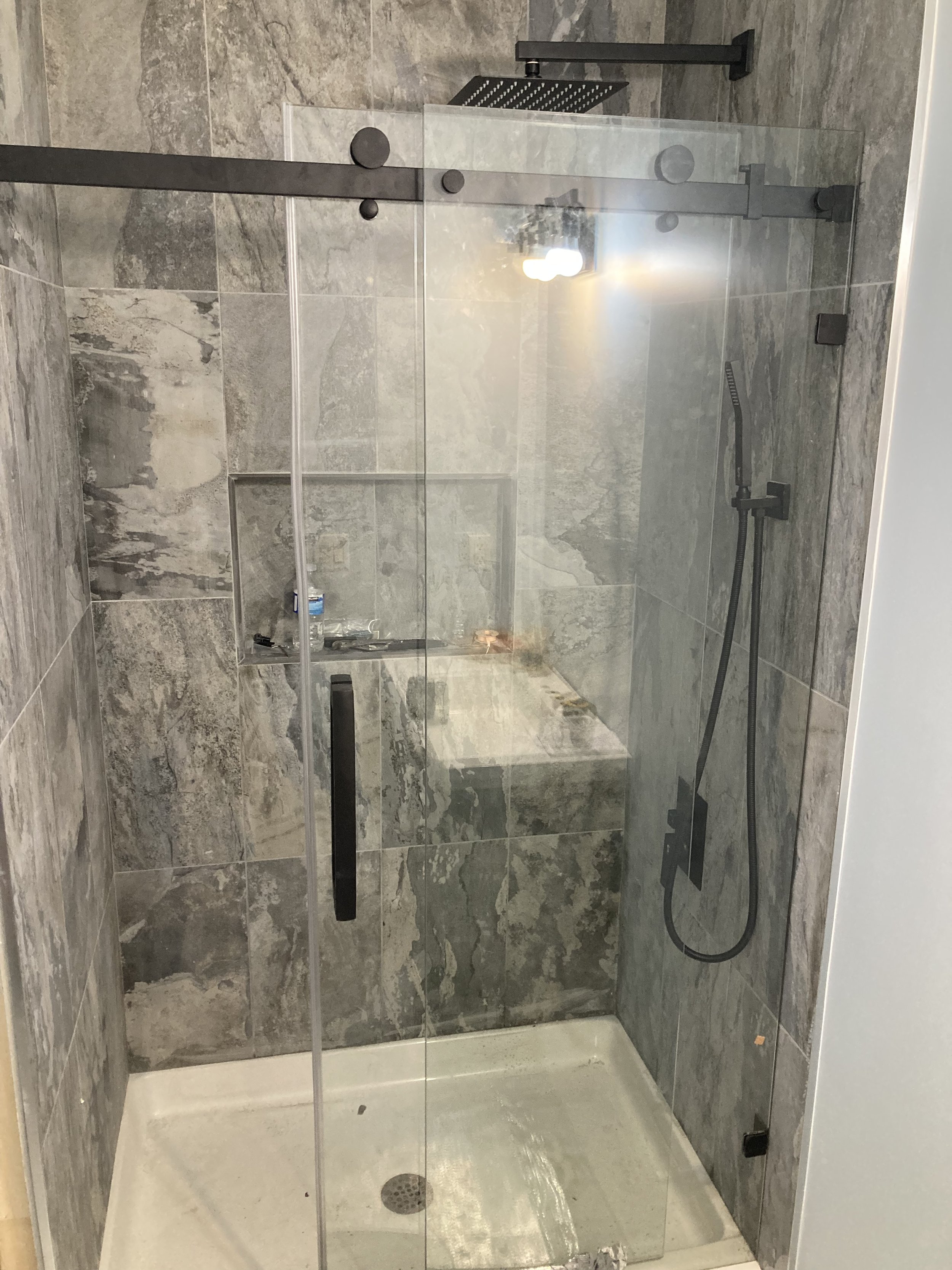 Full shower installation.