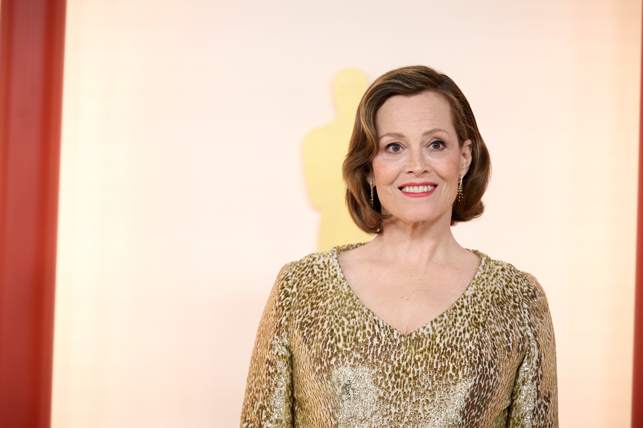 Sigourney Weaver arrives on the red carpet of The 95th Oscars