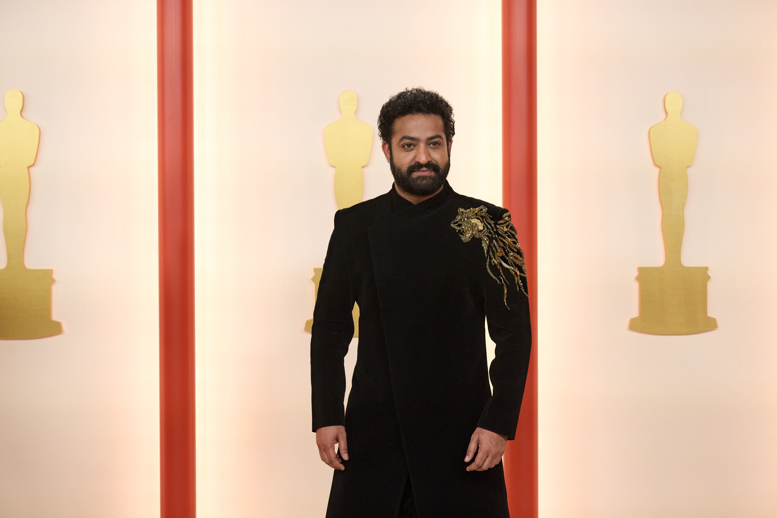 N. T. Rama Rao Jr arrives on the red carpet of The 95th Oscars