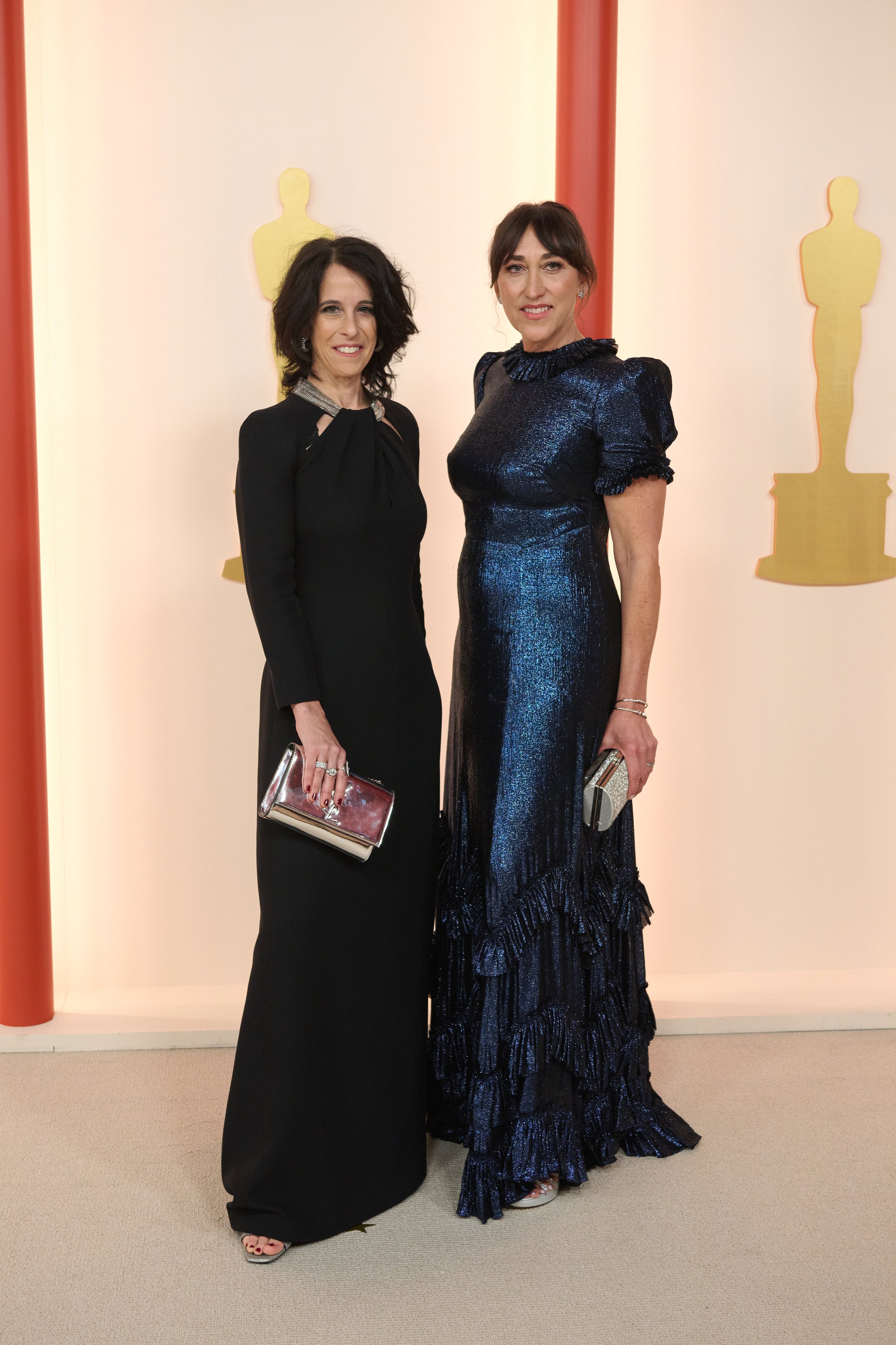 Oscar® nominees Beth Levison and Anne Alvergue arrive on the red carpet of the 95th Oscars