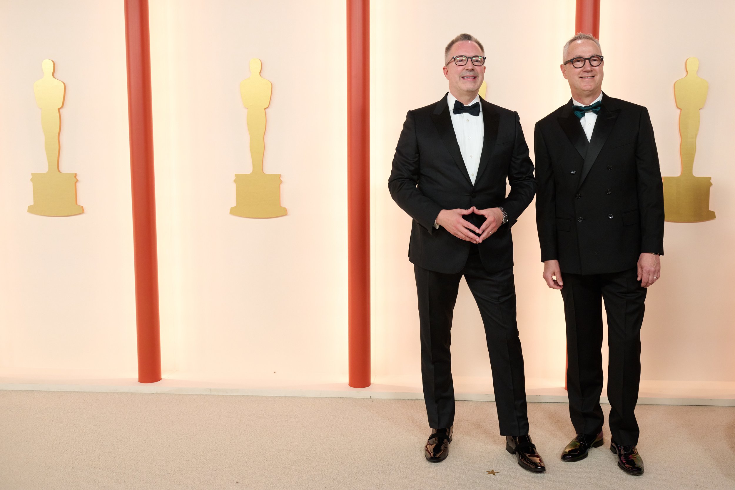 Academy CEO Bill Kramer and Peter Cipkowski arrive on the red carpet of the 95th Oscars