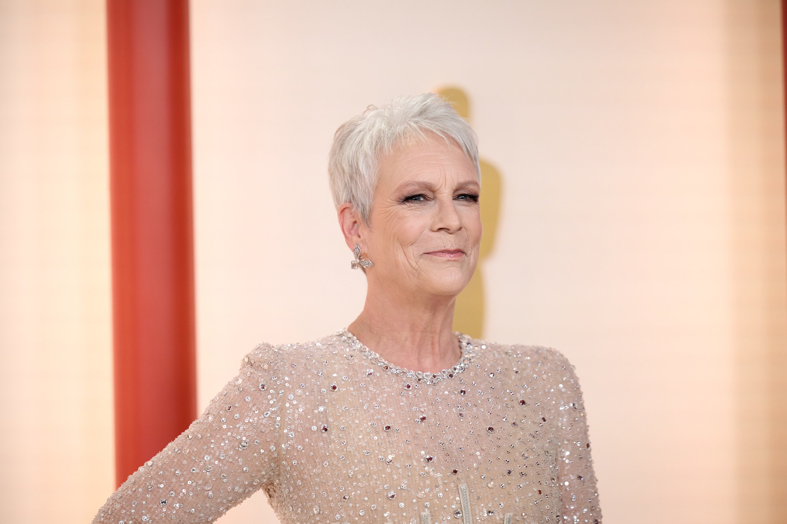 Oscar® nominee Jaime Lee Curtis arrives on the red carpet of the 95th Oscars