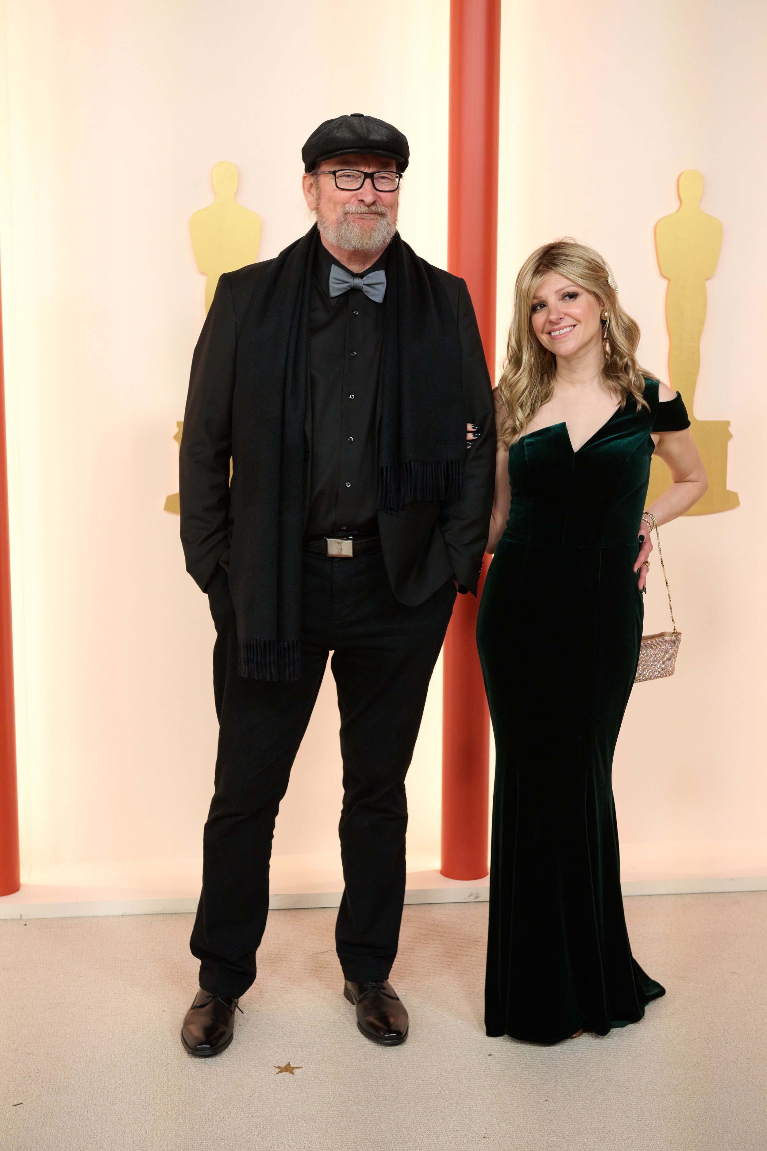Troy Kotsur and Deanne Bray arrive on the red carpet of The 95th Oscars