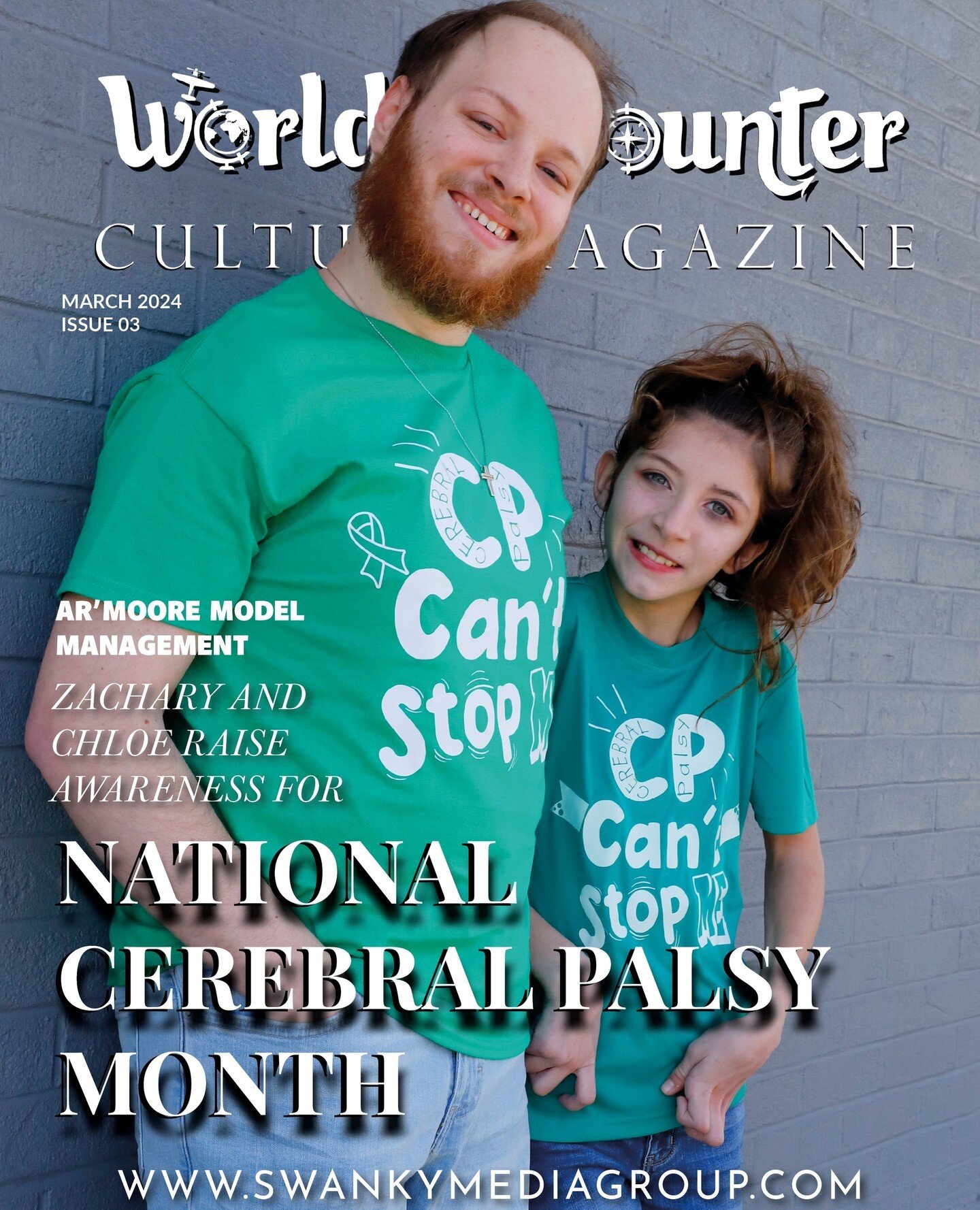 OUR MARCH ISSUES HAVE ARRIVED 💚⁠
⁠
World Encounter Magazine - March 2024: The World Culture Edition Issue 1⁠
⁠
'National Cerebral Palsy Awareness'⁠
⁠
Photographer: Robin Ann Moore @Ar&rsquo;moore Model Management⁠
IG: @armooremodels⁠
Model: Zachary 