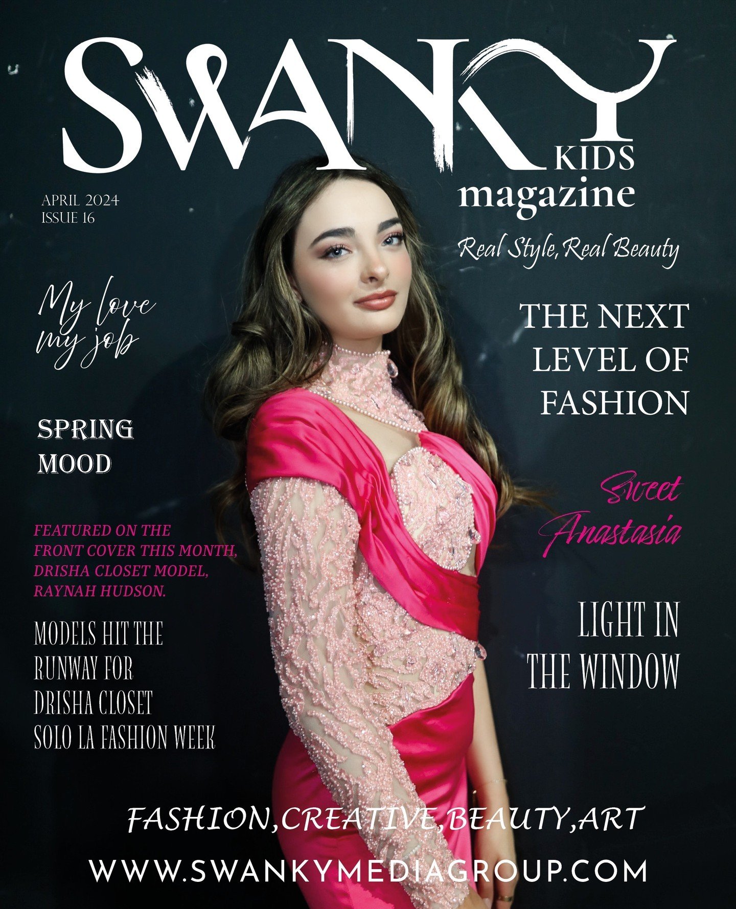 OUR APRIL ISSUES HAVE ARRIVED! 🎀❤⁠
⁠
Swanky Kids Magazine - April 2024: The Kids Fashion Edition Issue 16⁠
⁠
⁠Use &amp; Follow #swankykidsmag to spotlight!⁠
⁠
FRONT COVER: ⁠
⁠
'MODELS HIT THE RUNWAY FOR DRISHA CLOSET SOLO LA FASHION WEEK'⁠
⁠
Model: 