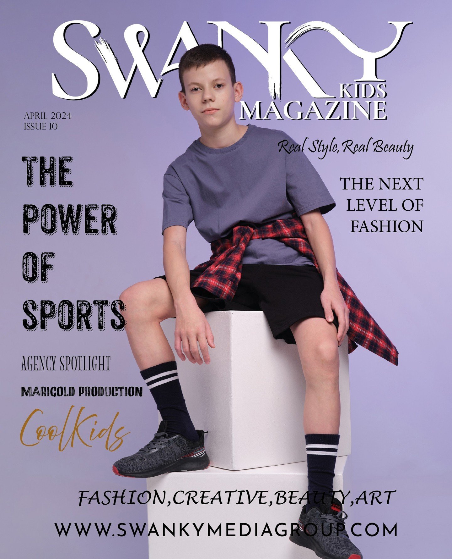 OUR APRIL ISSUES HAVE ARRIVED! 💜⁠
⁠
Swanky Kids Magazine - April 2024: The Kids Fashion Edition Issue 10⁠
⁠
⁠Use &amp; Follow #swankykidsmag to spotlight!⁠
⁠
FRONT COVER: ⁠
⁠
'The Power of Sports'⁠
⁠
Photographer:  Lyubov Barannikova⁠
IG:@amor_film⁠