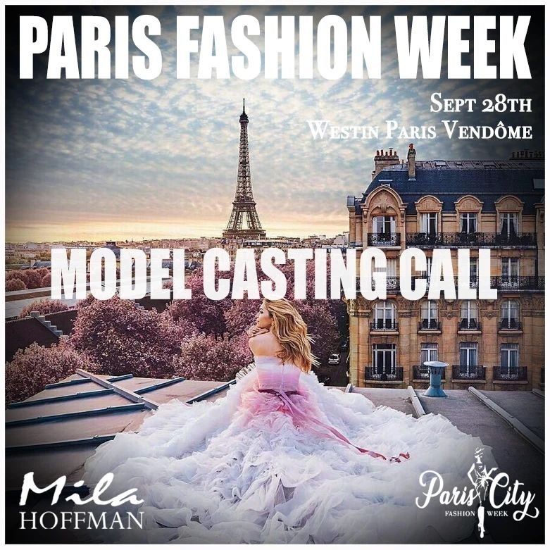 Join @Milahoffmancouture for the most amazing fashion experience in Paris on September 28th for Paris Fashion Week runway show at Westin Paris Vendome! 🤩🤩🤩
.
Direct message @Milahoffmancouture.
.
Casting girls and boys ages 4-25.
Garment fee appli