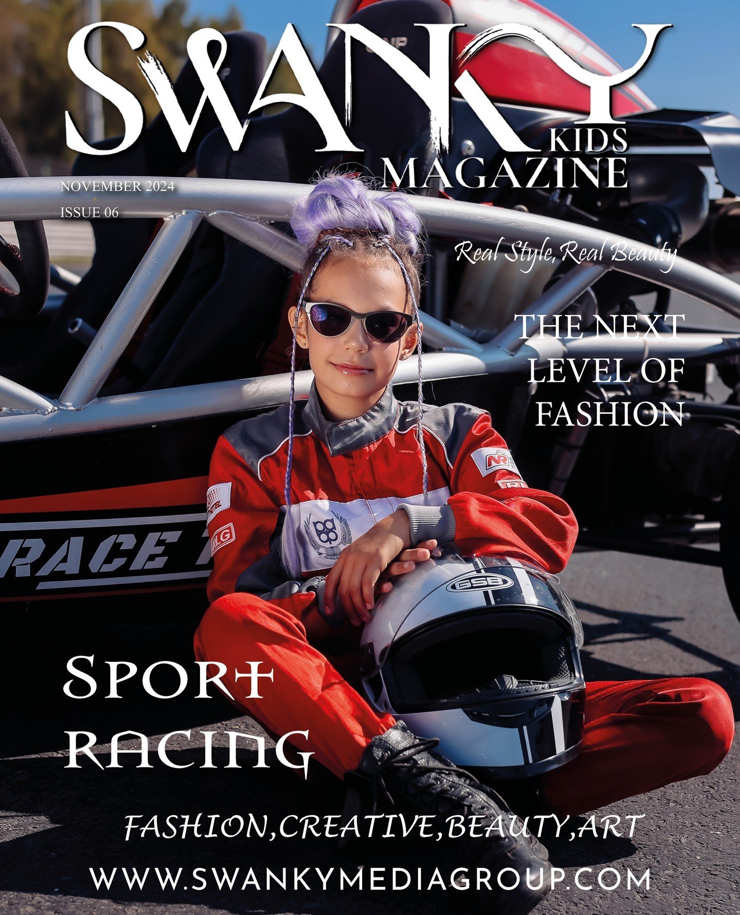 OUR NOVEMBER ISSUES HAVE ARRIVED! 🏍️⁠
⁠
Swanky Kids Magazine - November 2024: The Kids &amp; Teens Edition Issue 6⁠
⁠
⁠Use &amp; Follow #swankykidsmag to spotlight!⁠
⁠
FRONT COVER: ⁠
⁠
'Sport Racing'⁠
⁠
Makeup Artist/Hair Stylist: Viktoria Lemehova⁠