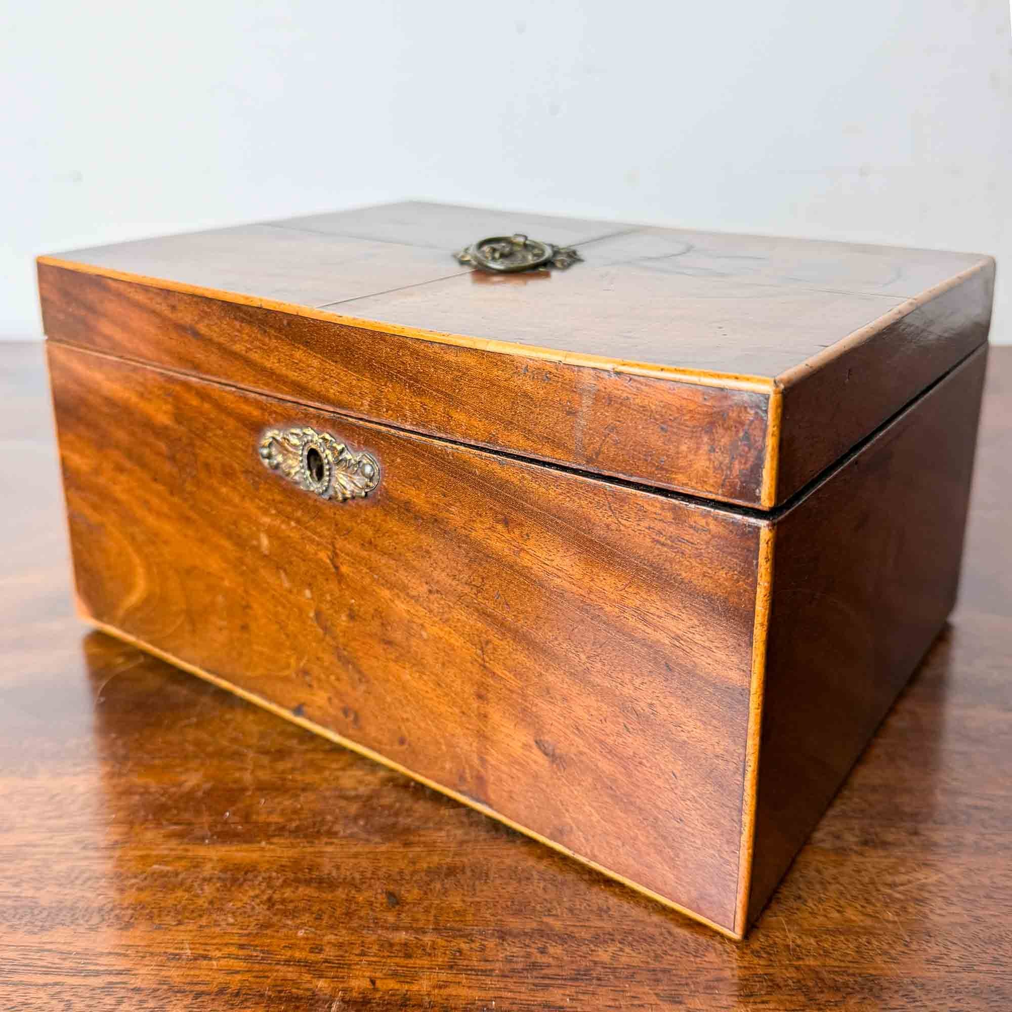 antique mahogany work box