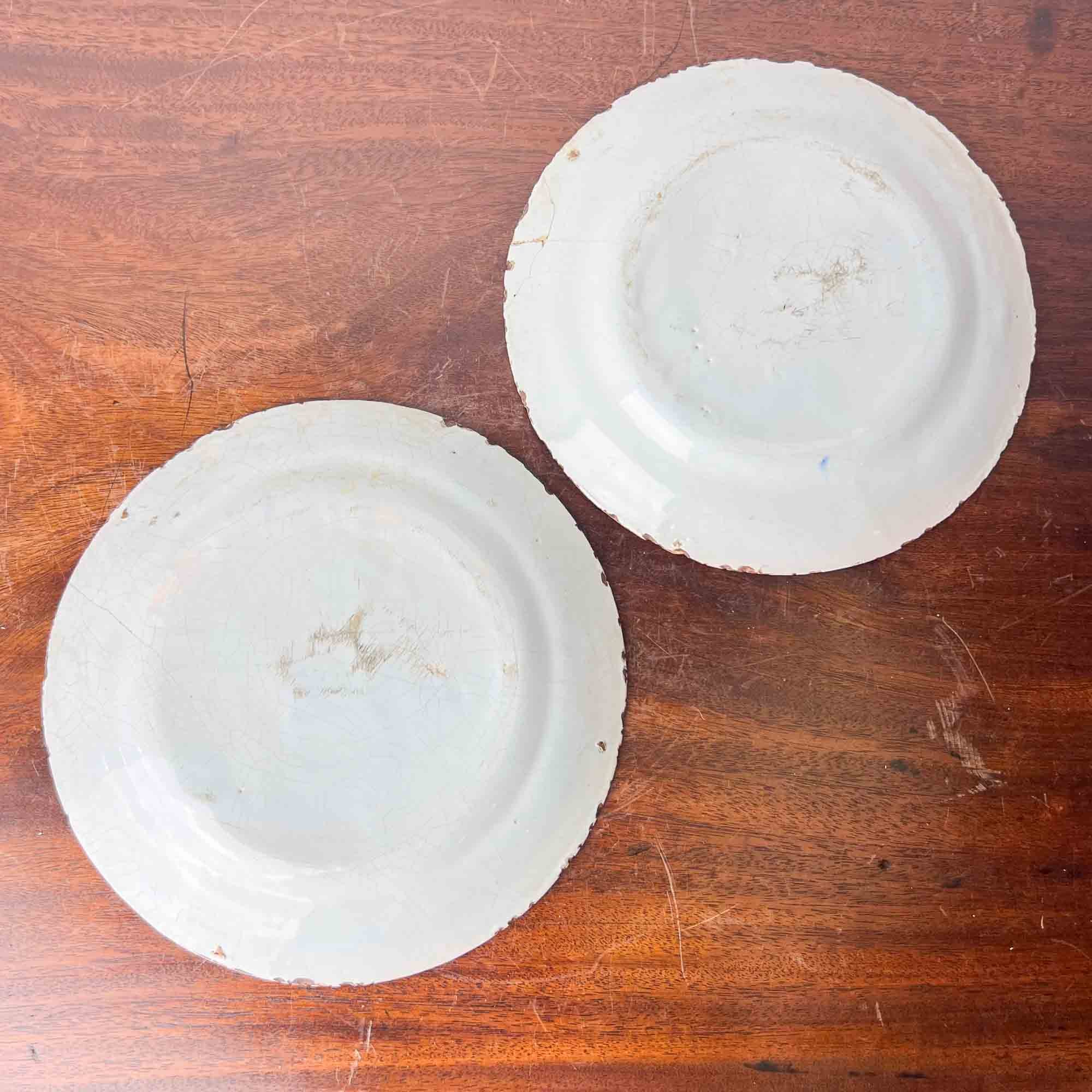18th Century Delft Polychrome Plates