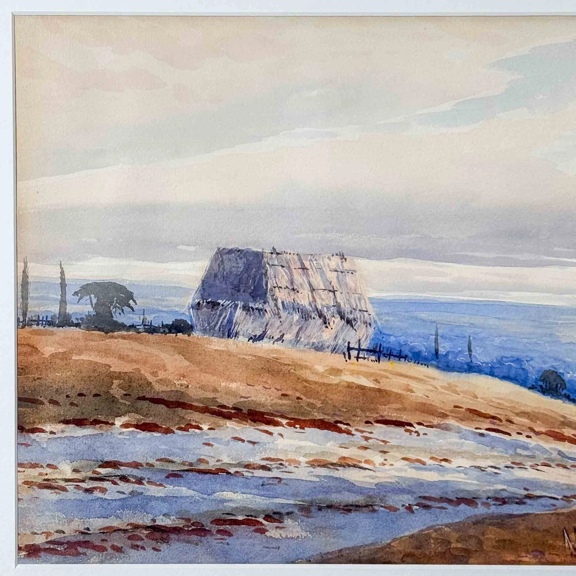 watercolour landscape painting by Edwin Earp