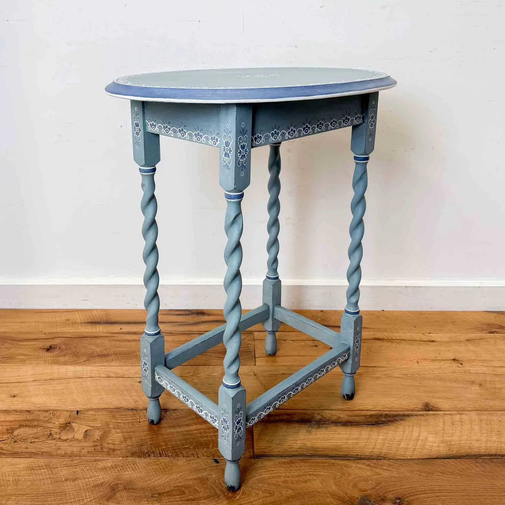 blue painted oval barley twist table-13.jpg