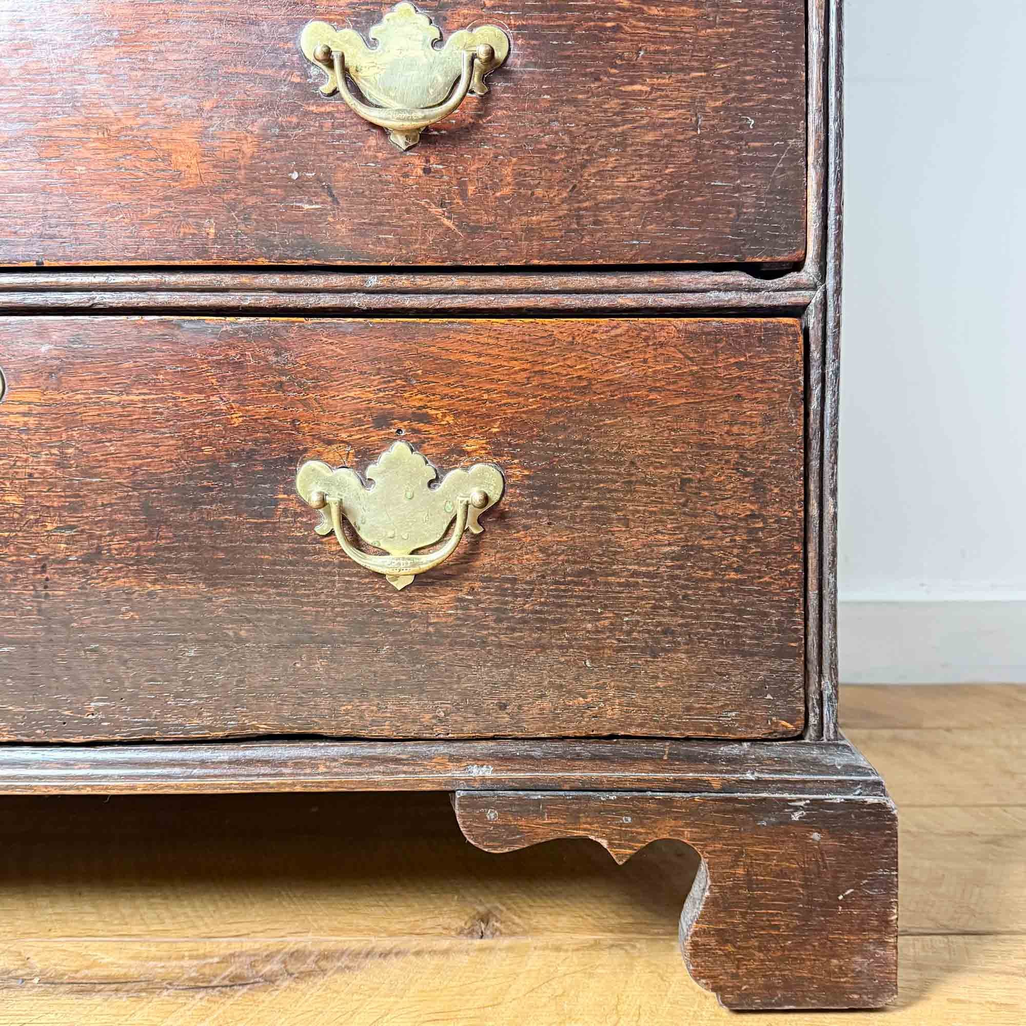 late seventeenth century oak bureau