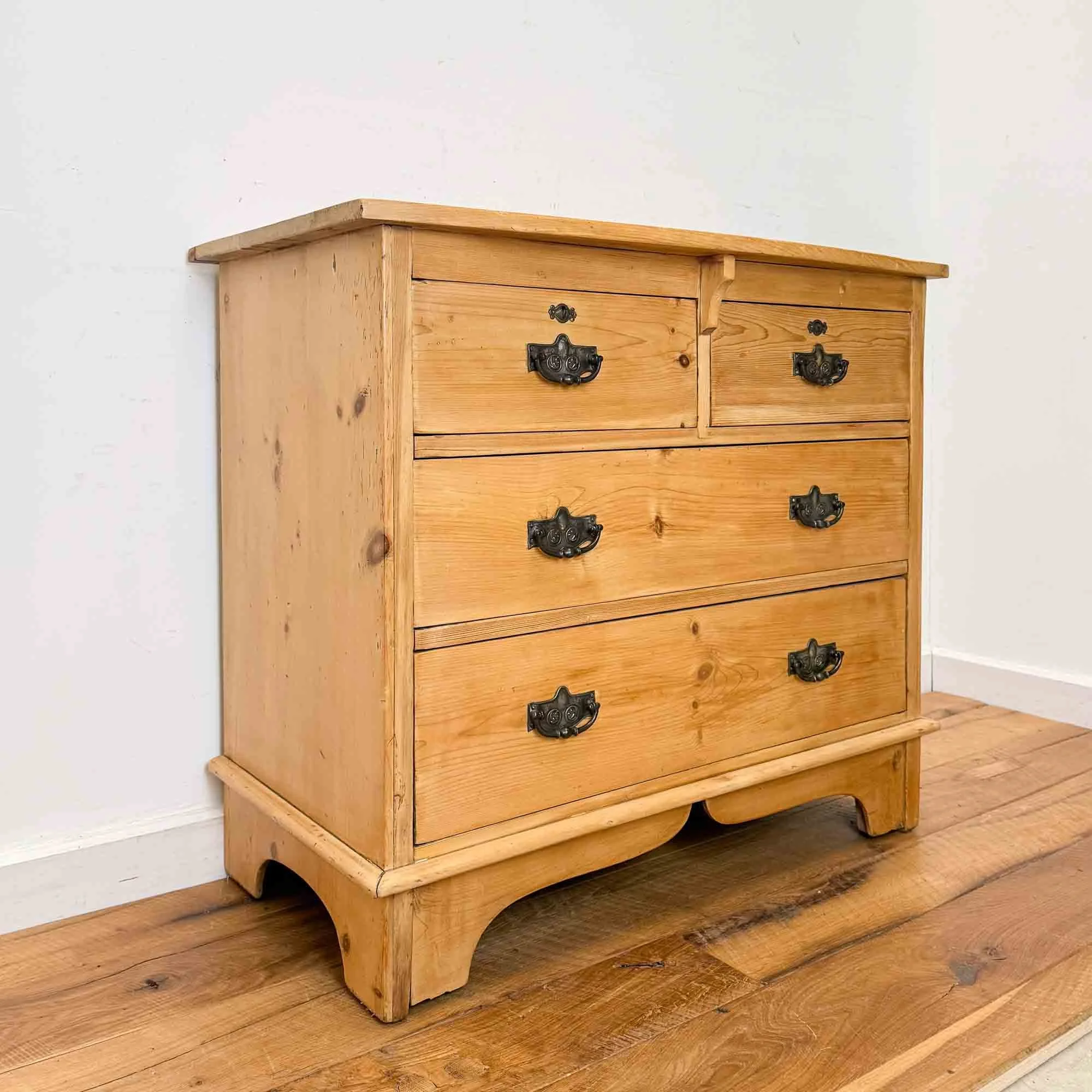 edwardian pine chest of drawers