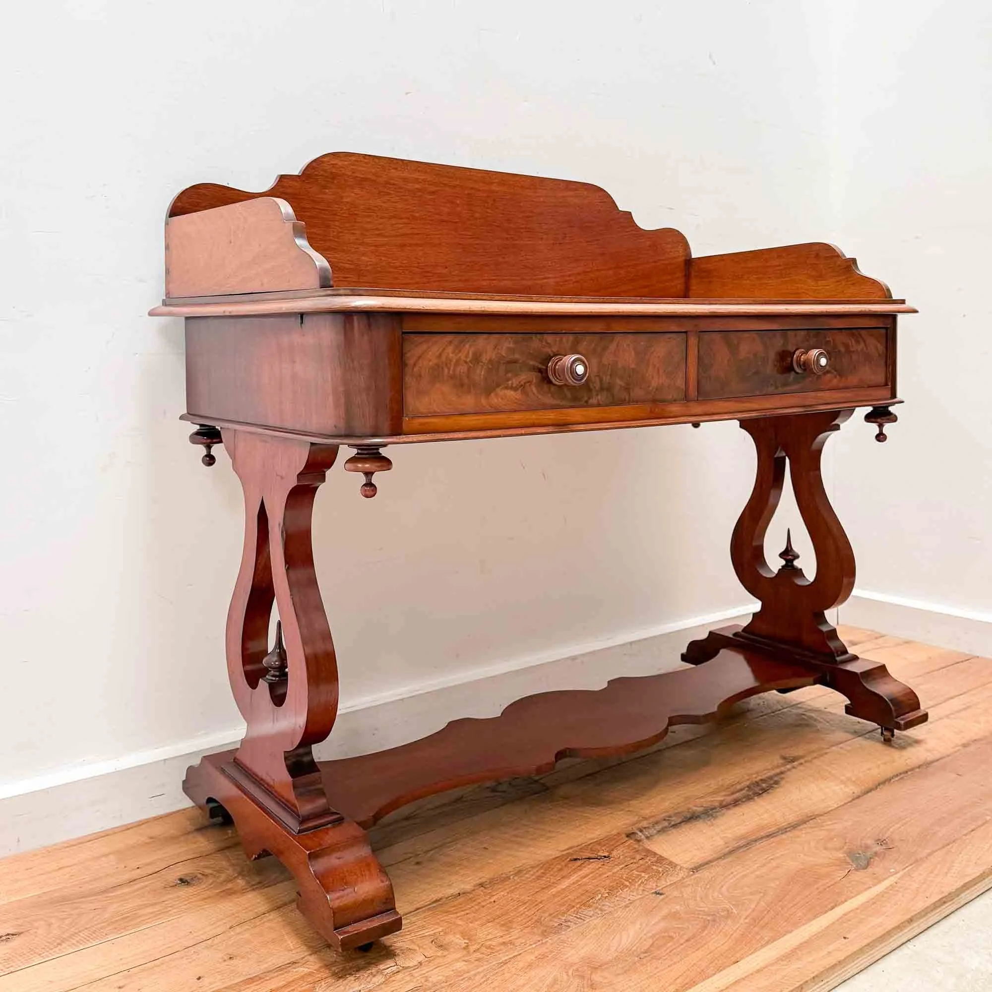 victorian mahogany writing table