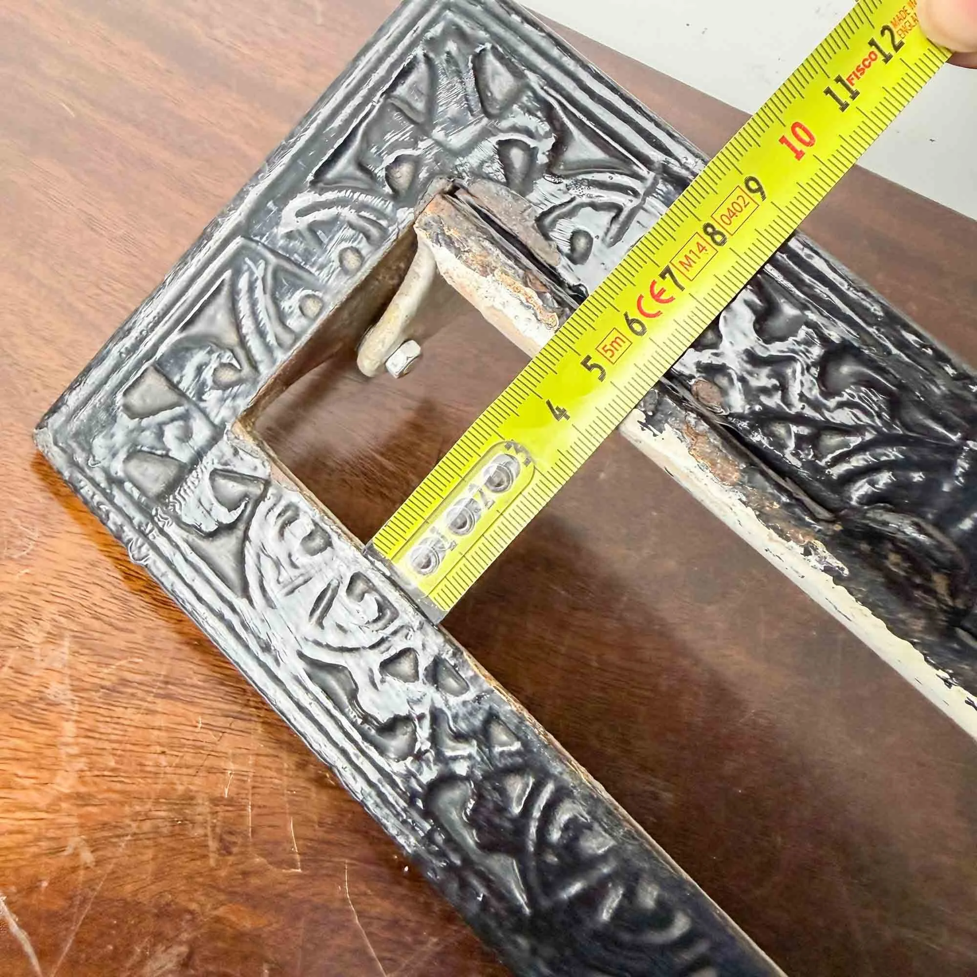 Antique Archibald Kenrick Cast Iron Letter Plate