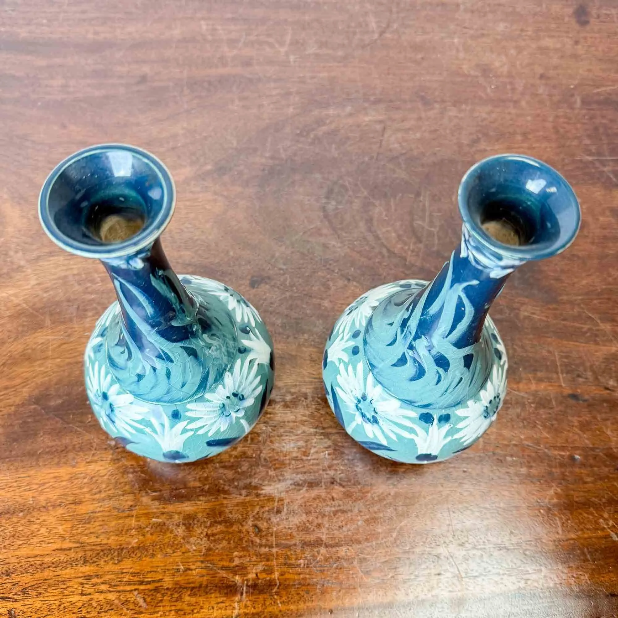 Pair TG Green and Co ivanhoe ware vases
