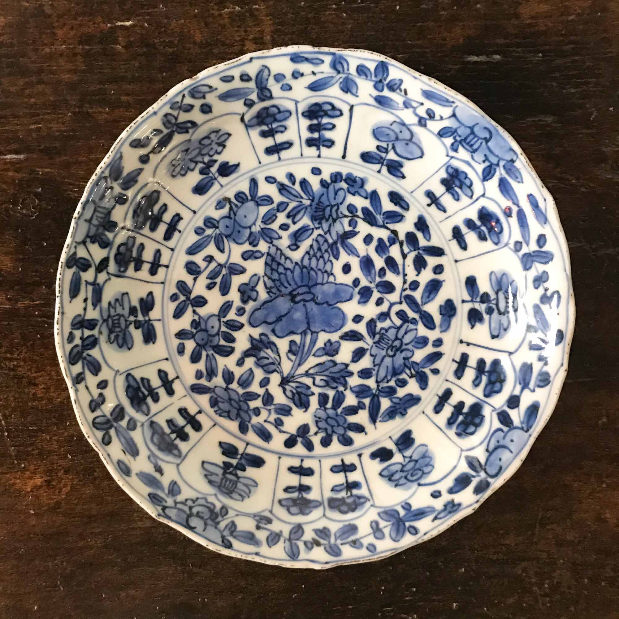 18th Century Chinese Blue and White Dish — Antique and Unique