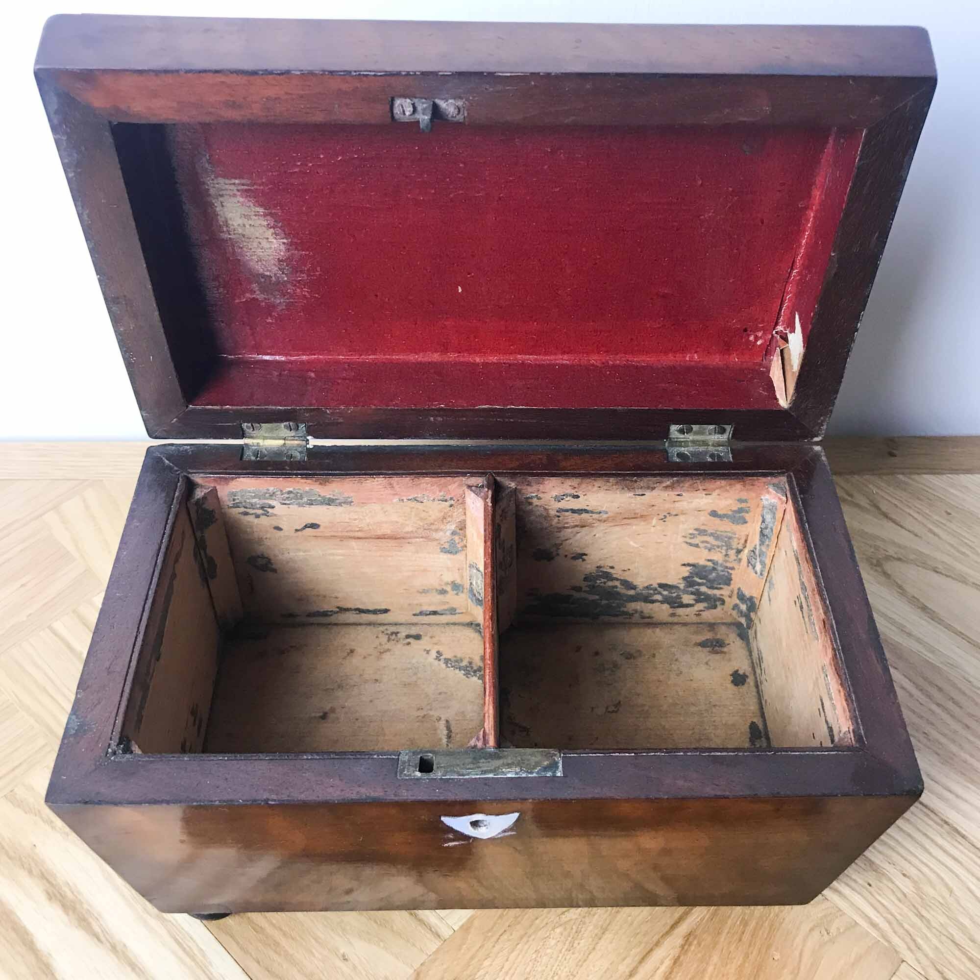 antique tea caddy