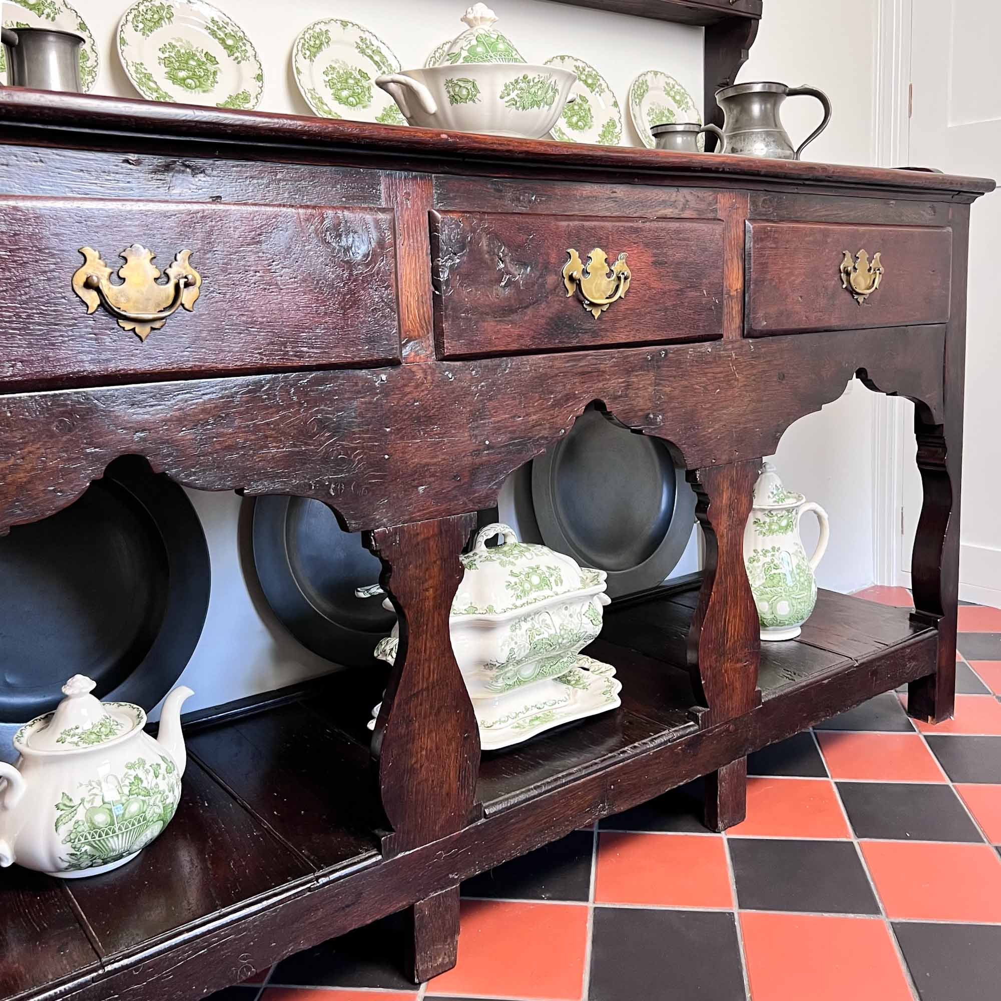 antique Welsh potboard dresser