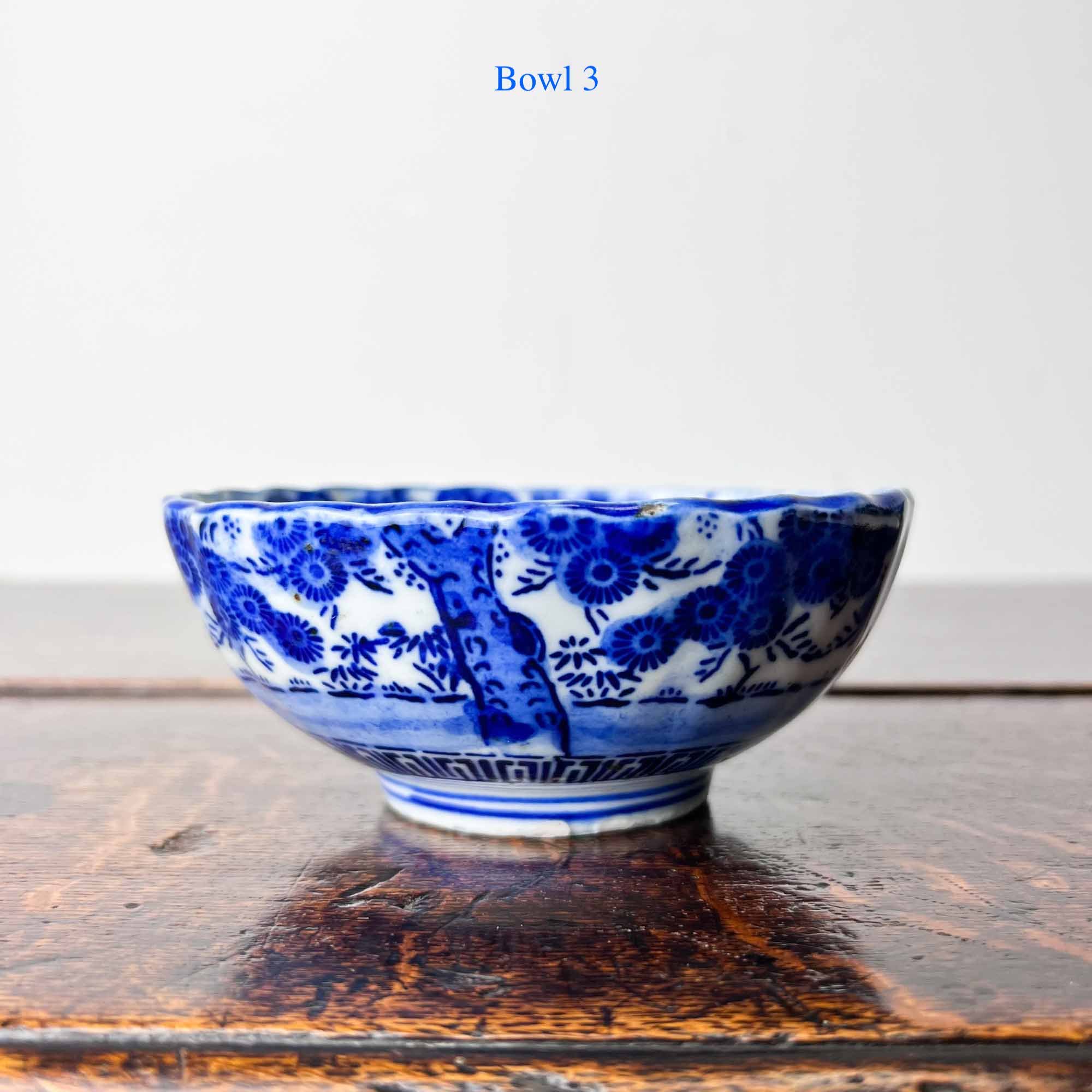 Antique Japanese prunus pattern Bowls