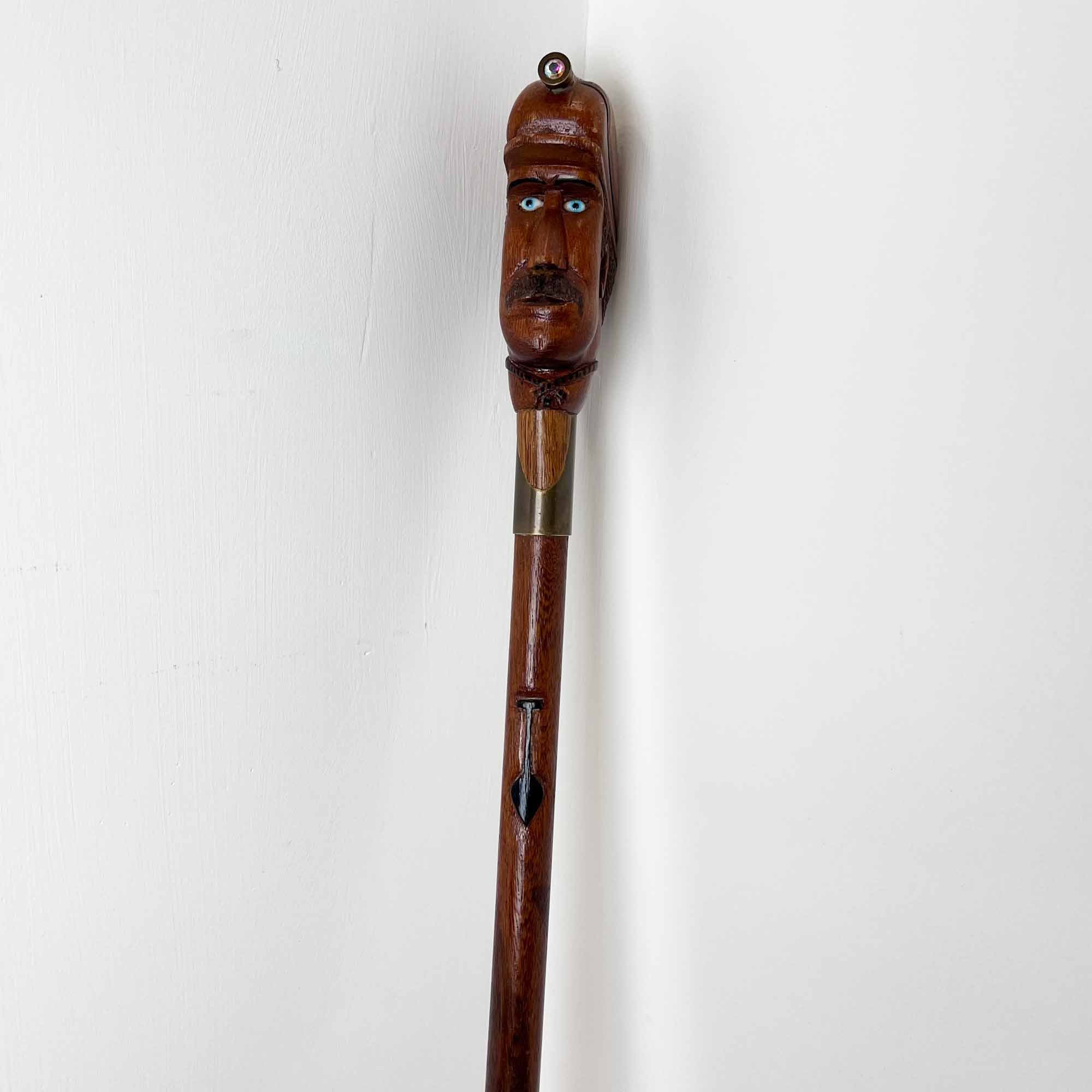 mining interest walking stick