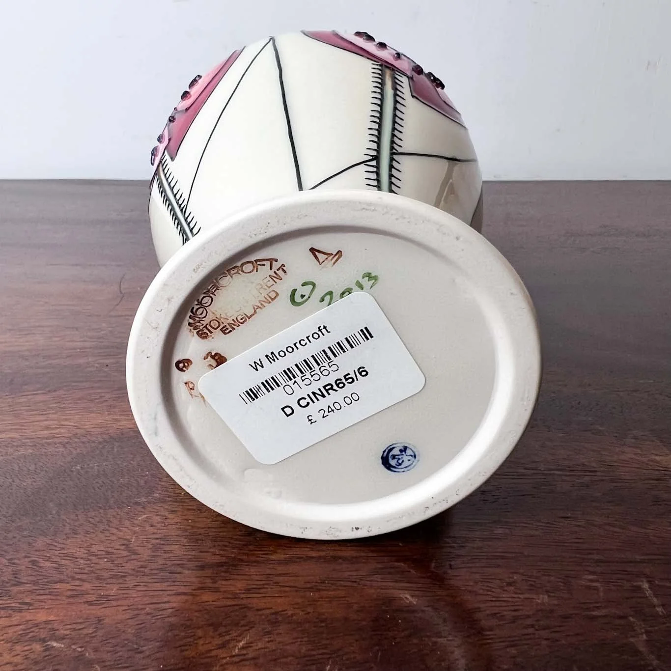 Moorcroft Cinco 401/5 lidded jar, trial piece — Antique and Unique