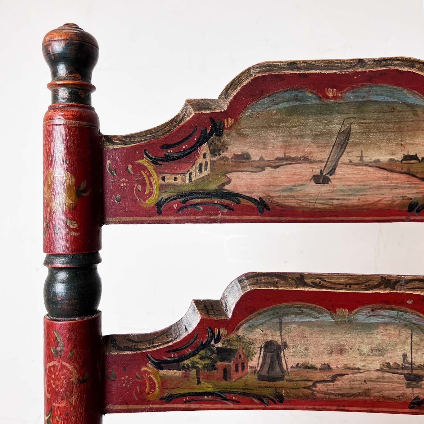 19th century Dutch Hindeloopen painted chair — Antique and Unique