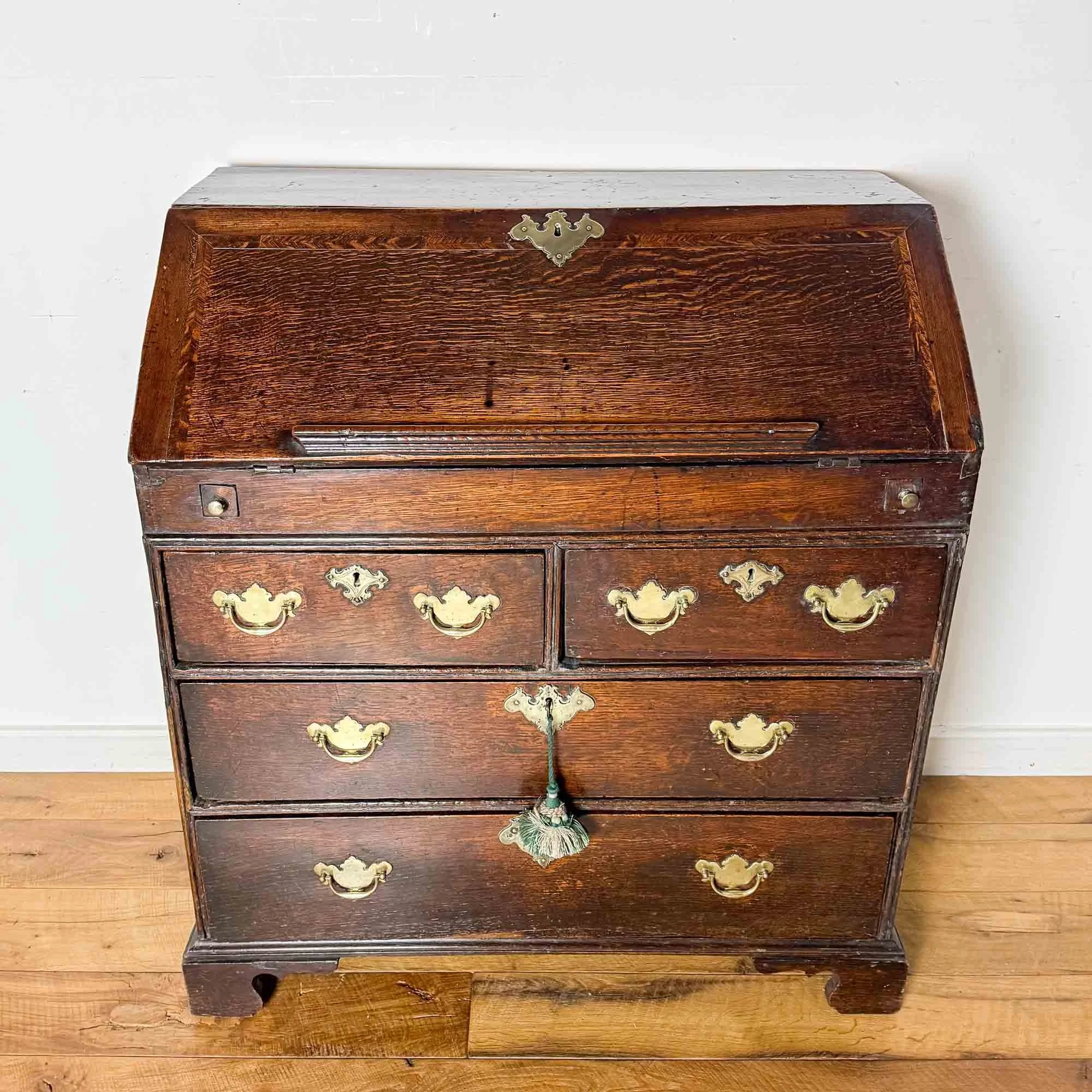 william and mary vernacular oak bureau