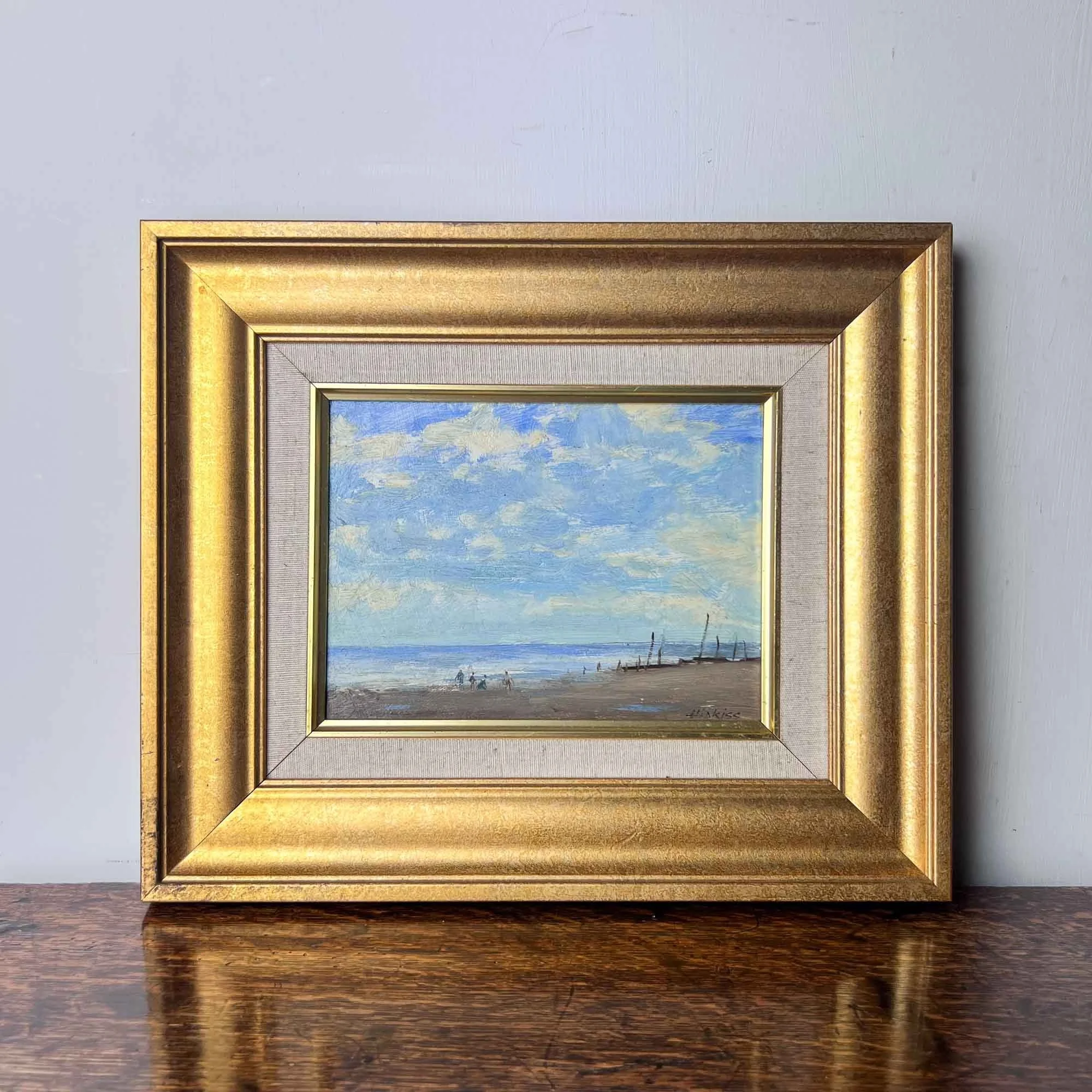 'Somerset Beach' Oil Painting by Percy Hipkiss