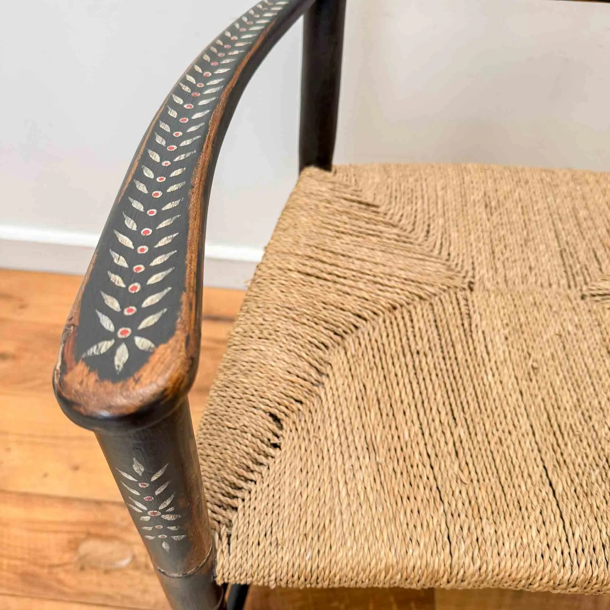 black and white folk art painted chair-7.jpg