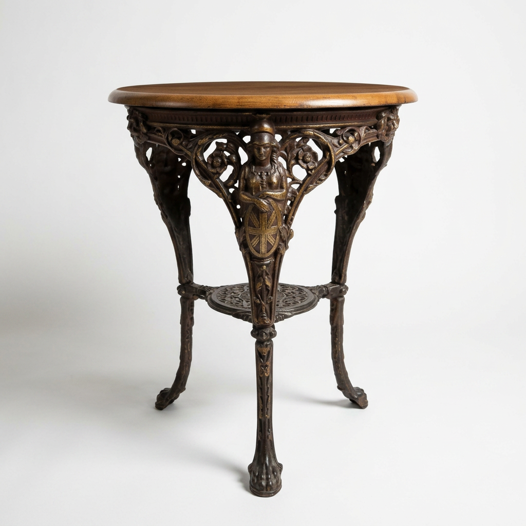 baxendale and co cast iron tavern table