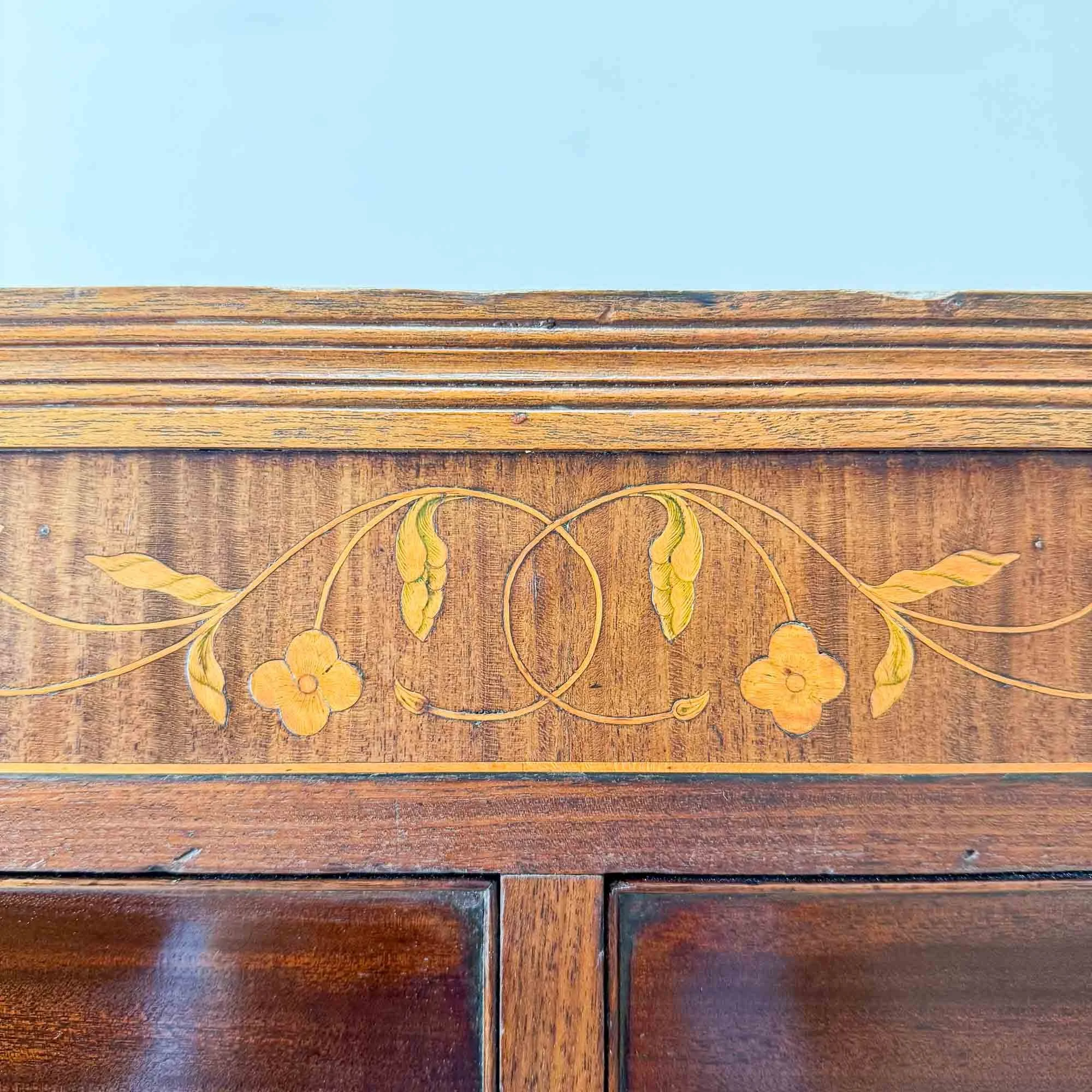 georgian inlay and penwork mahogany chest of drawers-20.jpg