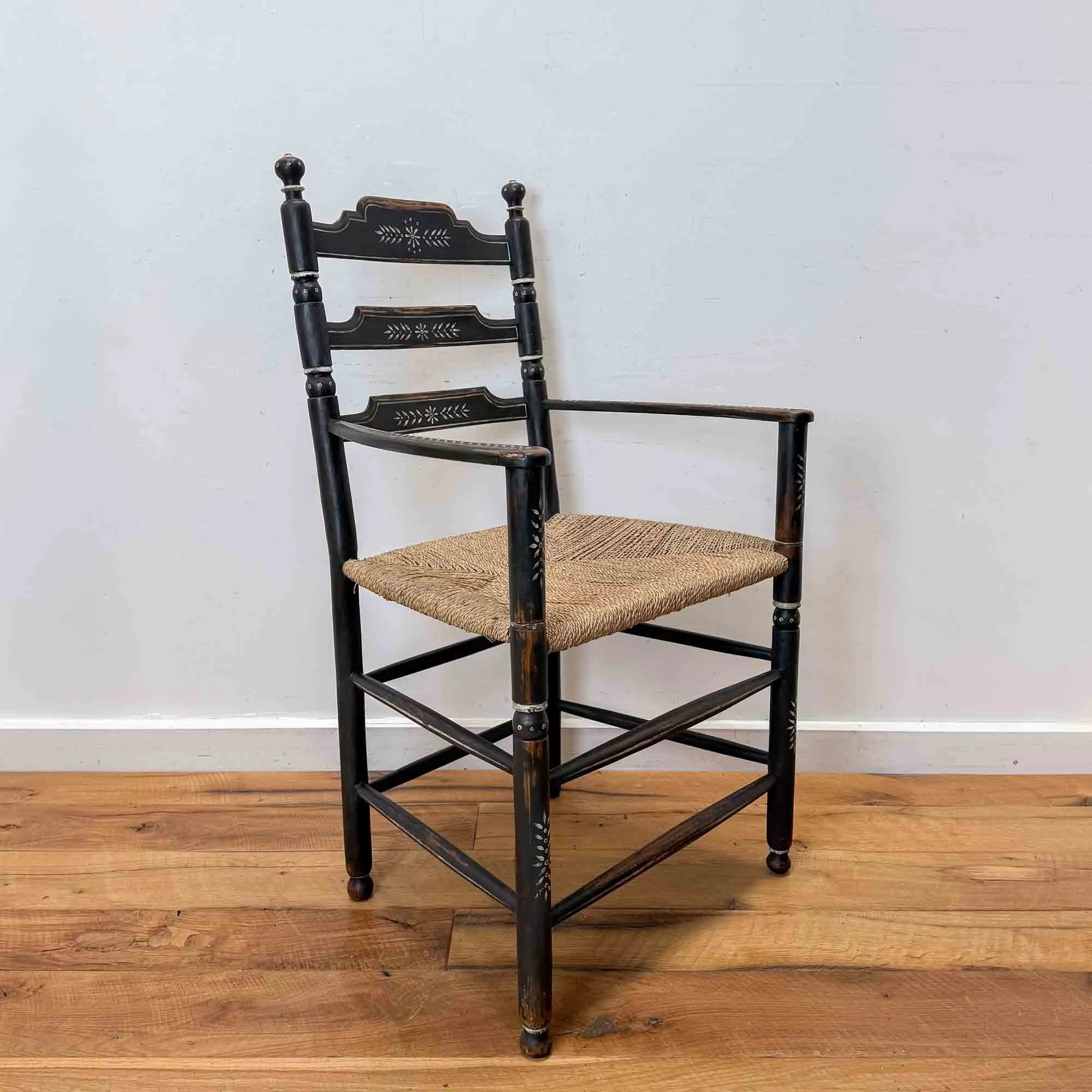 black and white folk art painted chair-15.jpg