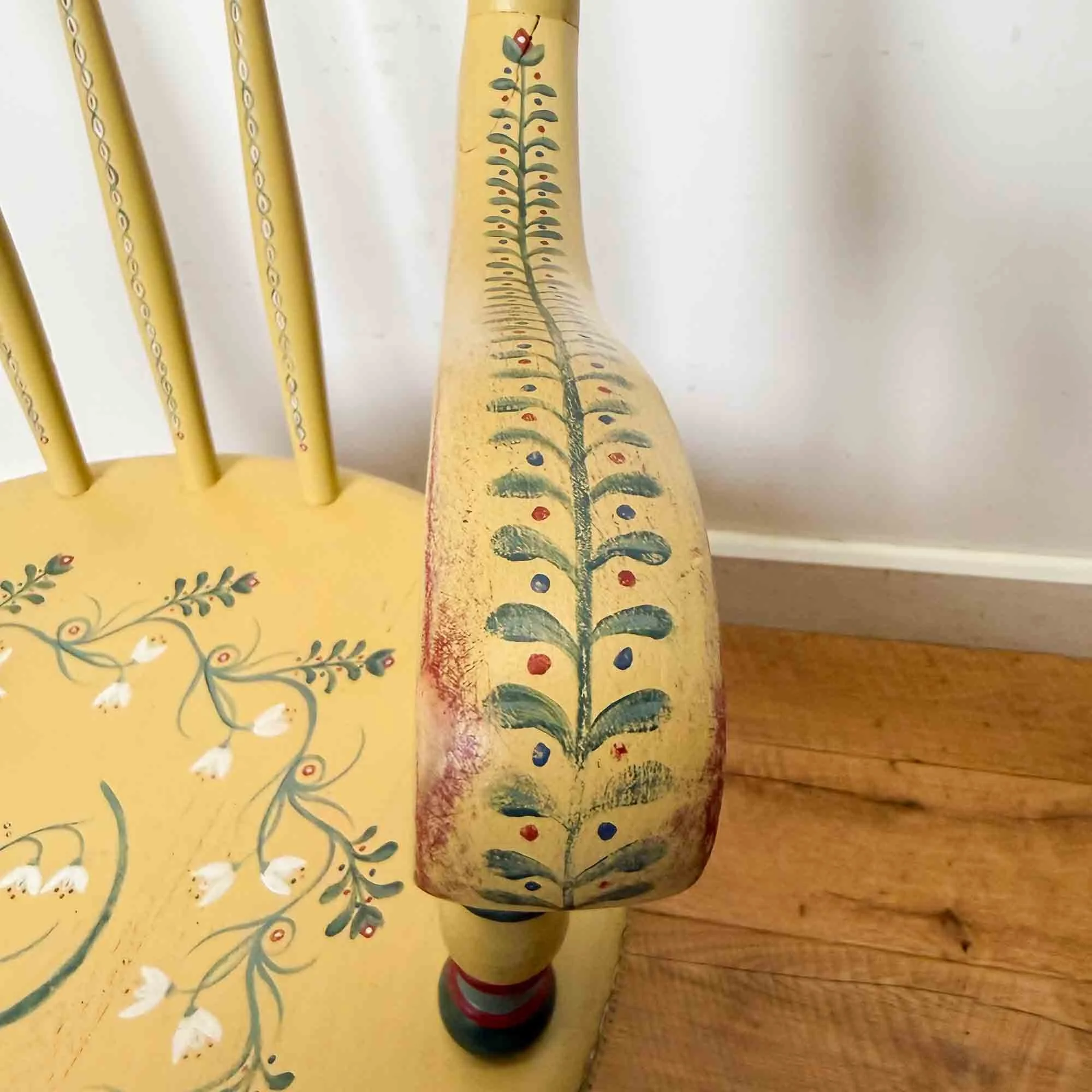 yellow folk art painted chair-15.jpg