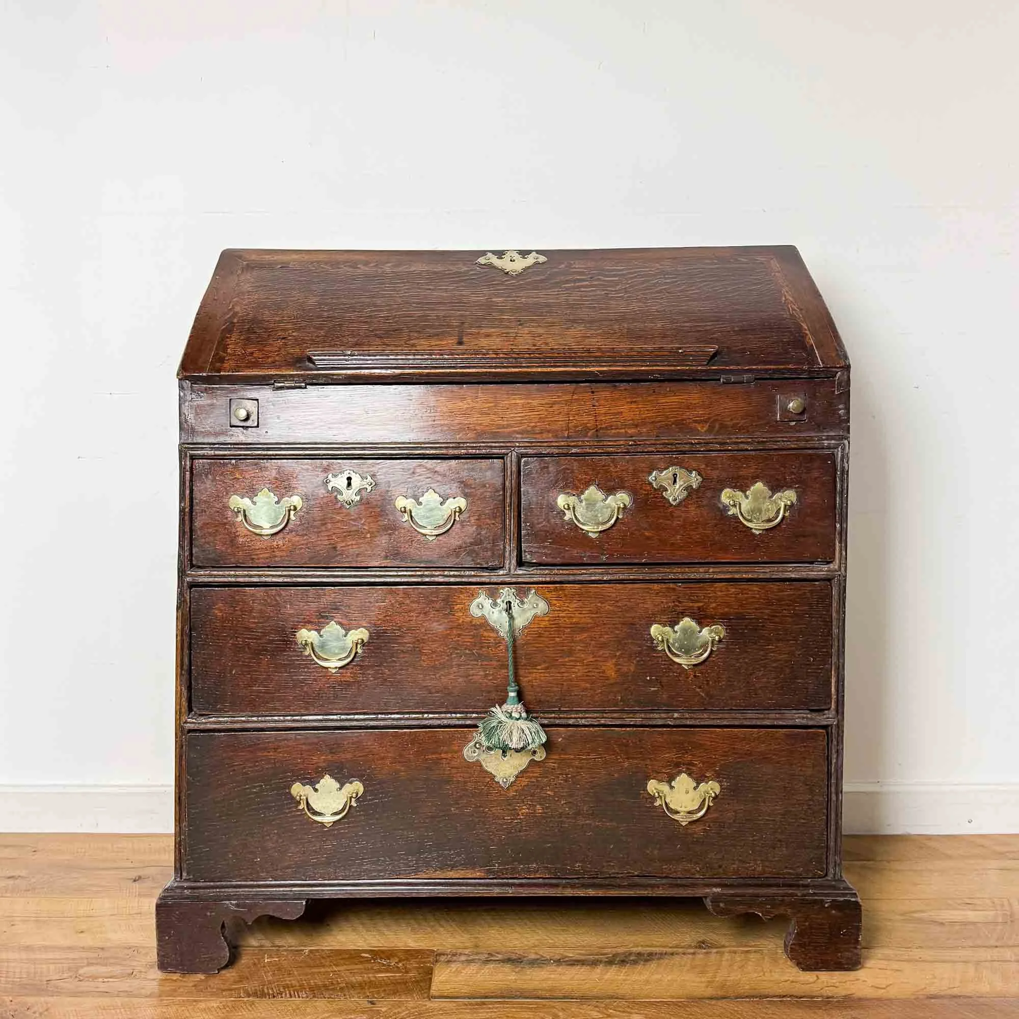 seventeenth century vernacular oak bureau