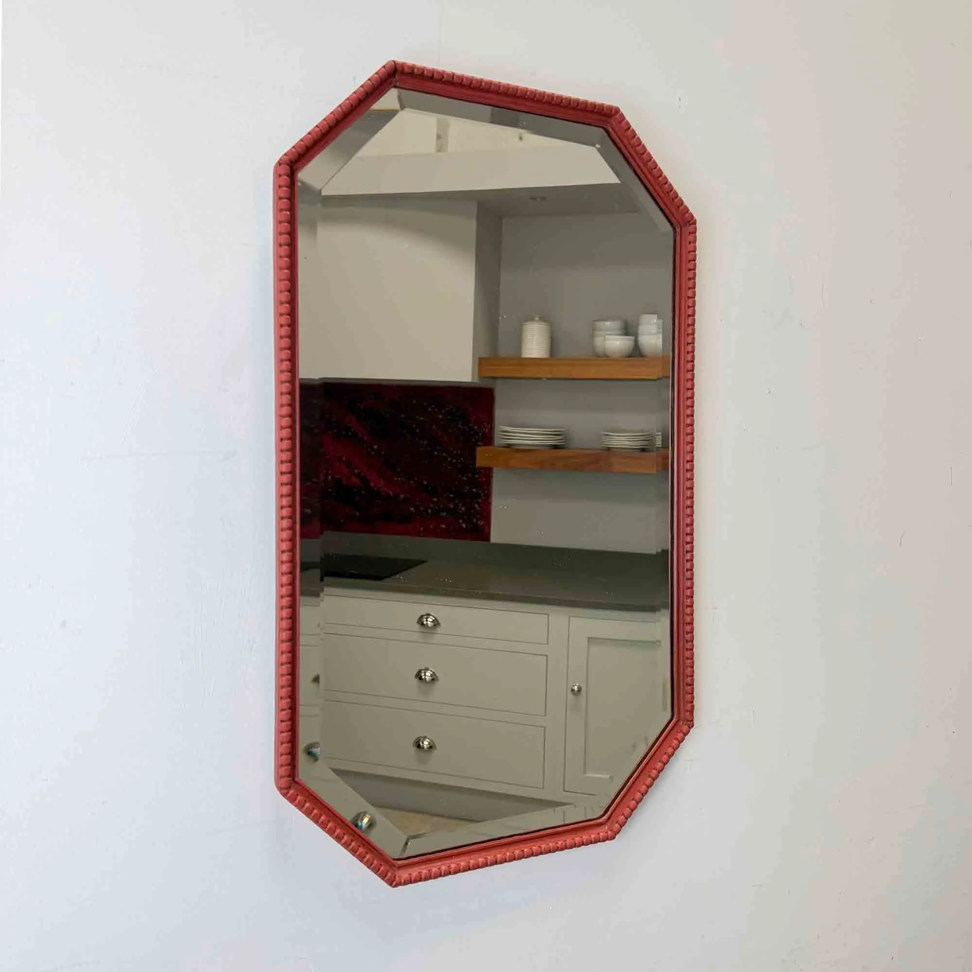 paprika red painted vintage bobbin mirror-8.jpg