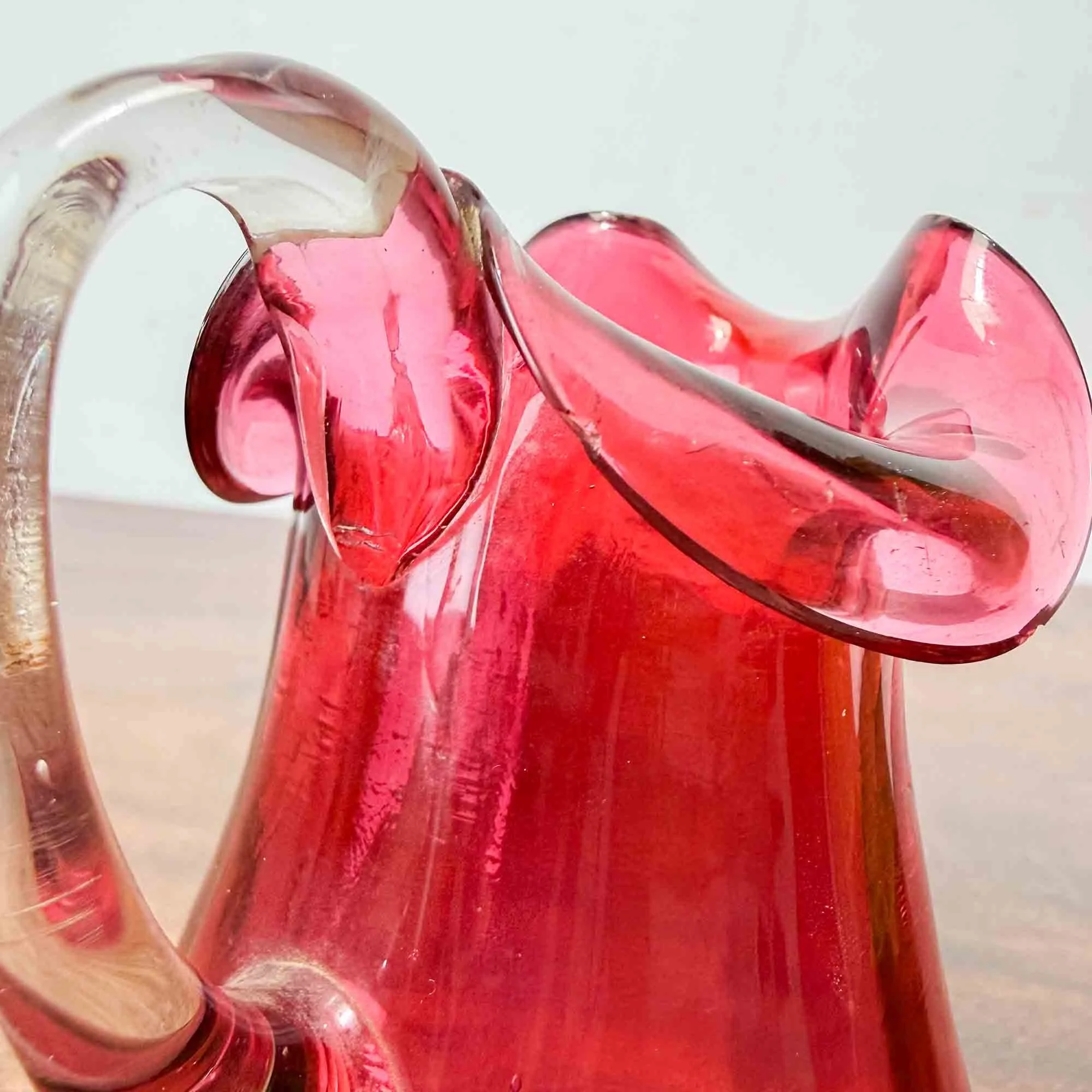 small victorian cranberry glass jug-4.jpg