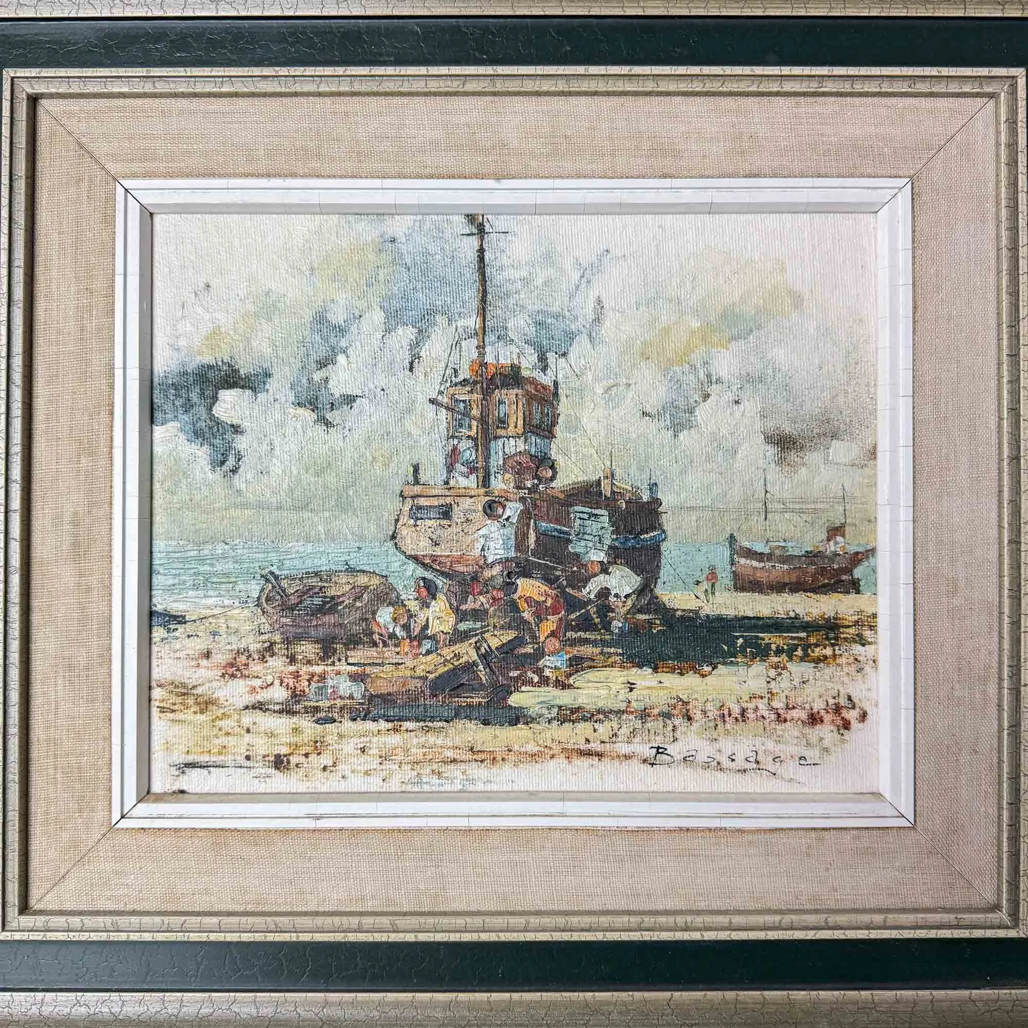 vintage oil painting by john bassage